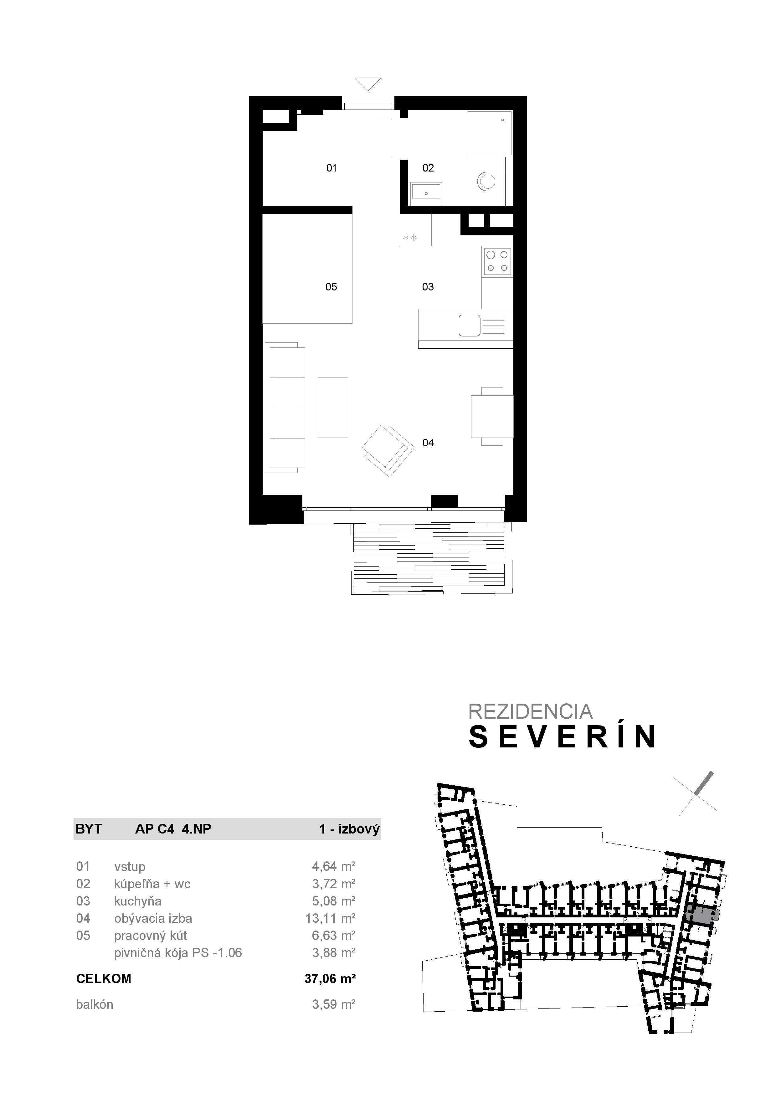 Severin Residence - AP C4 - Pôdorys