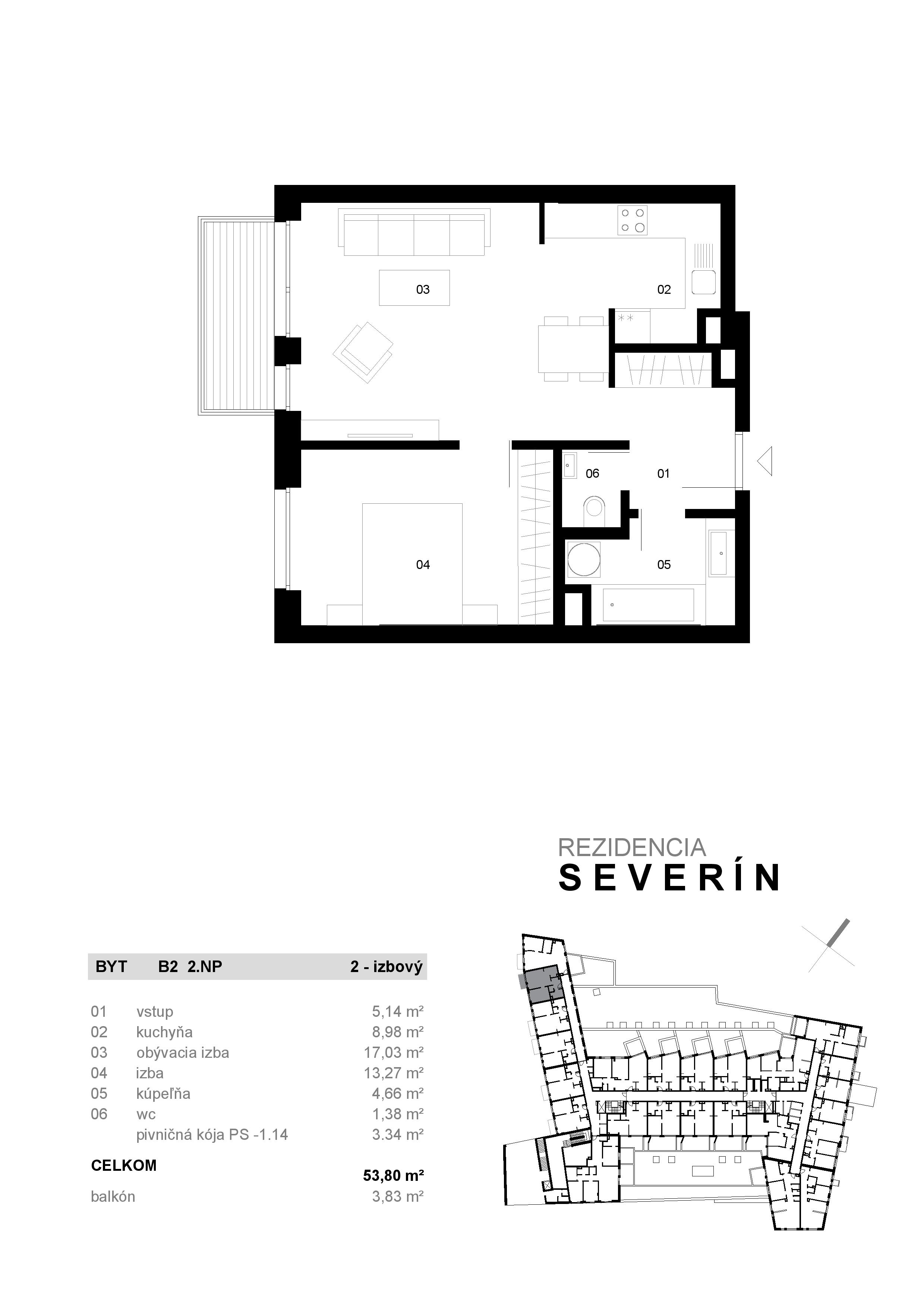 Severin Residence - B2 - Pôdorys