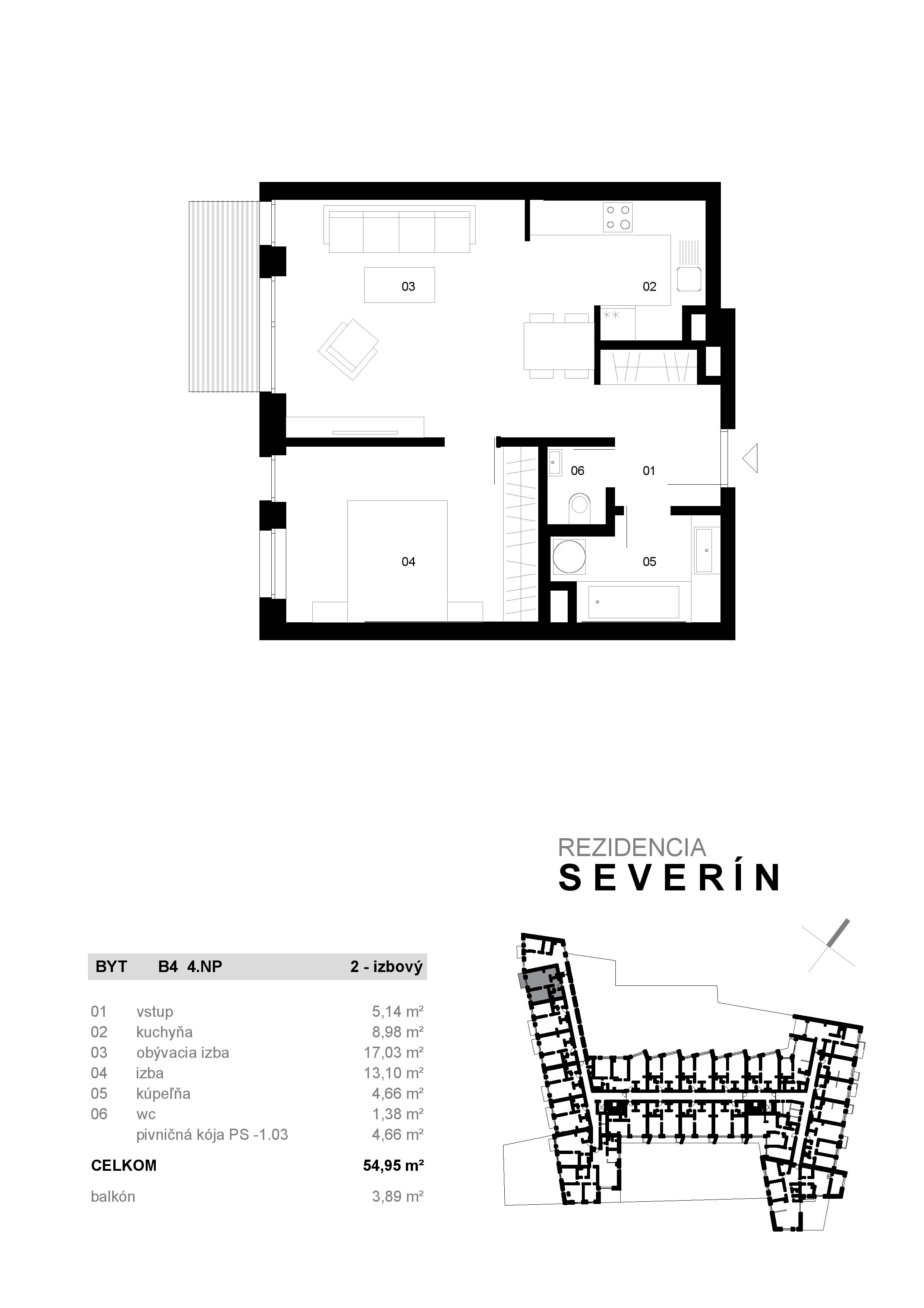 Severin Residence - B4 - Pôdorys