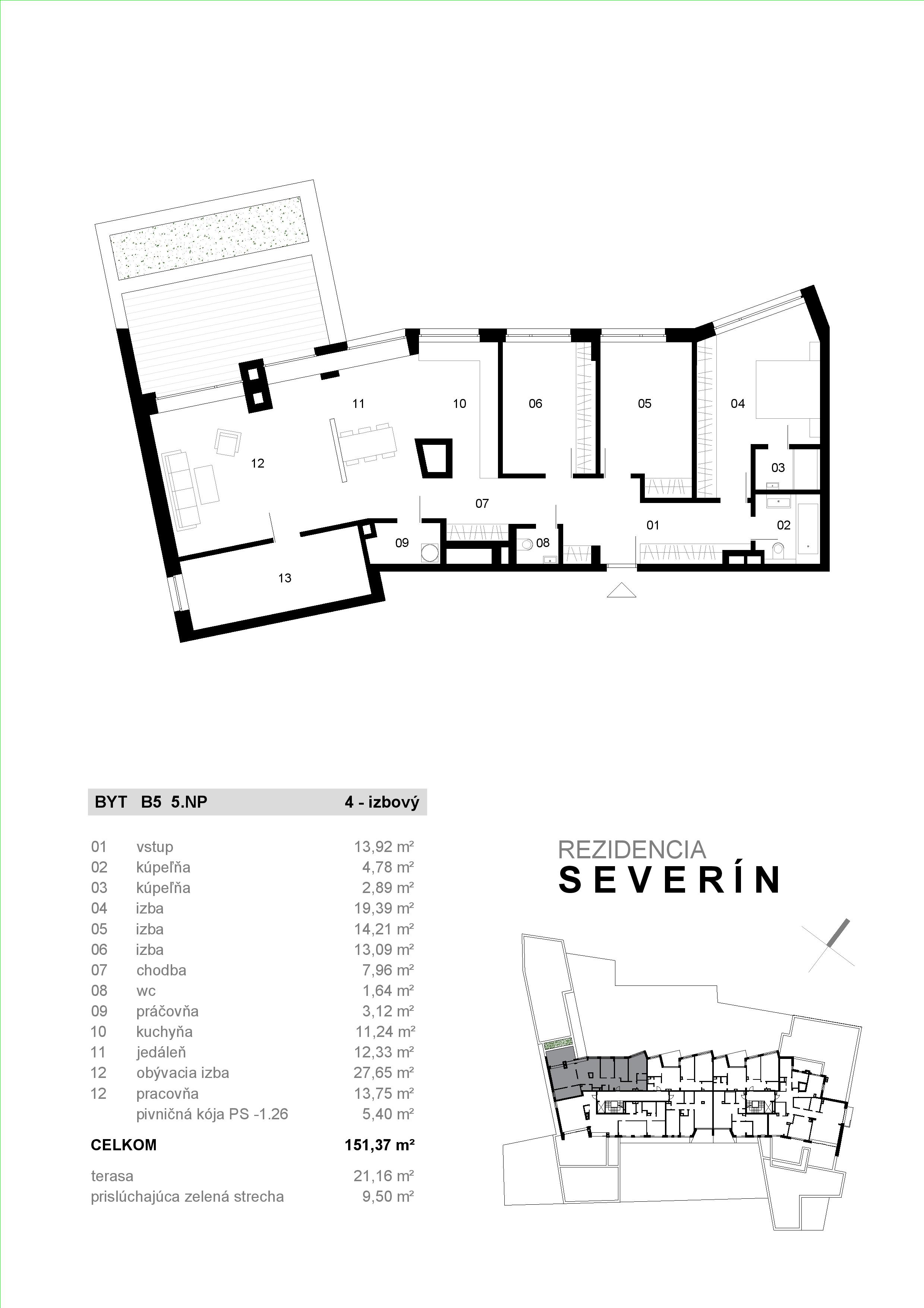 Severin Residence - B5 - Pôdorys