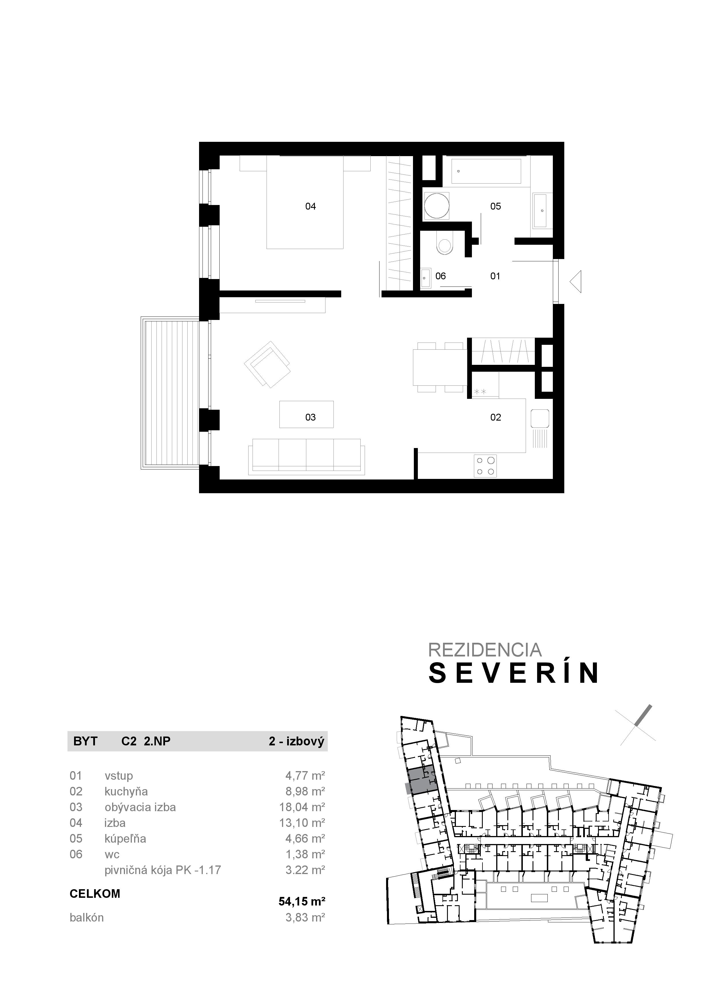Severin Residence - C2 - Pôdorys