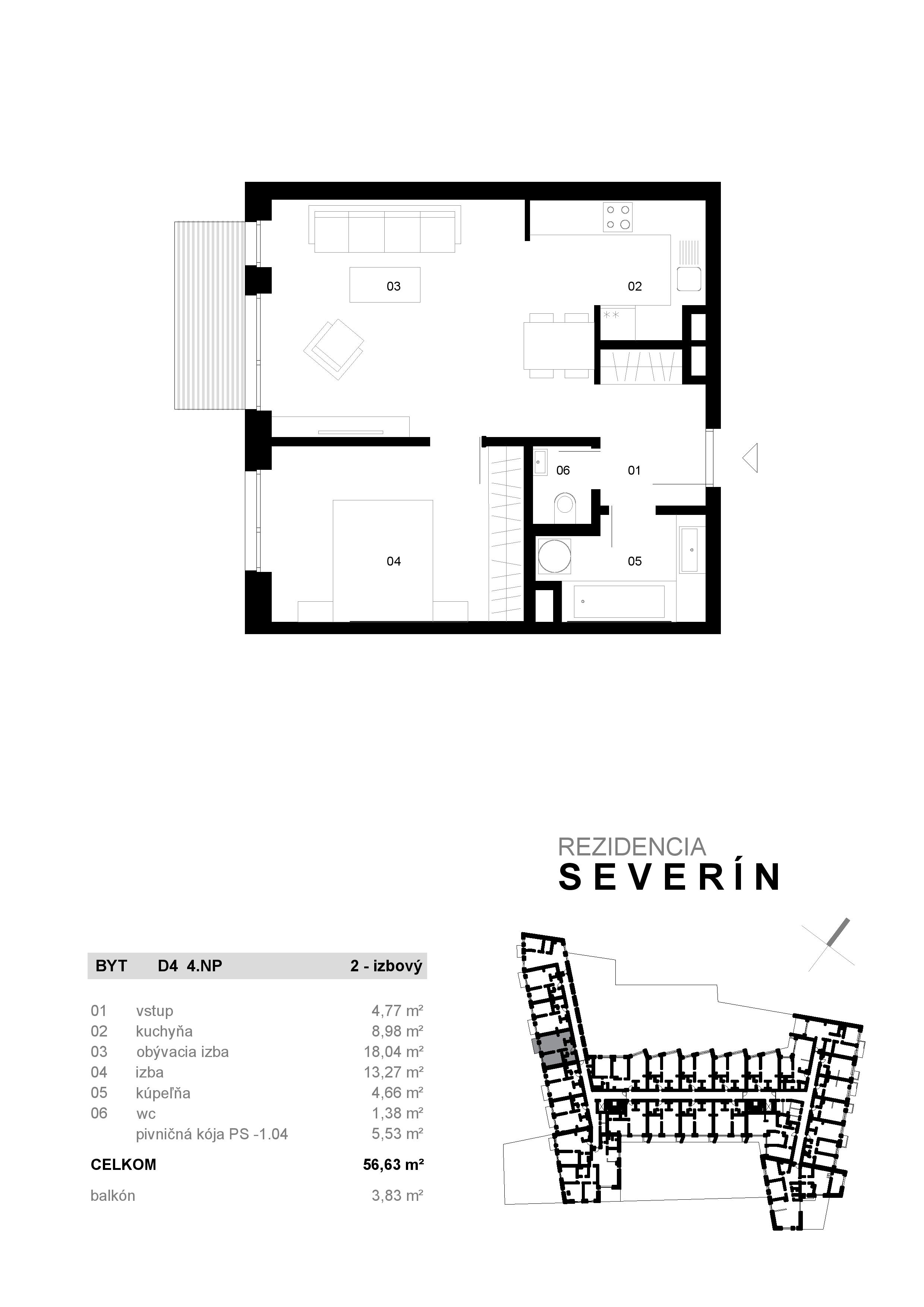 Severin Residence - D4 - Pôdorys