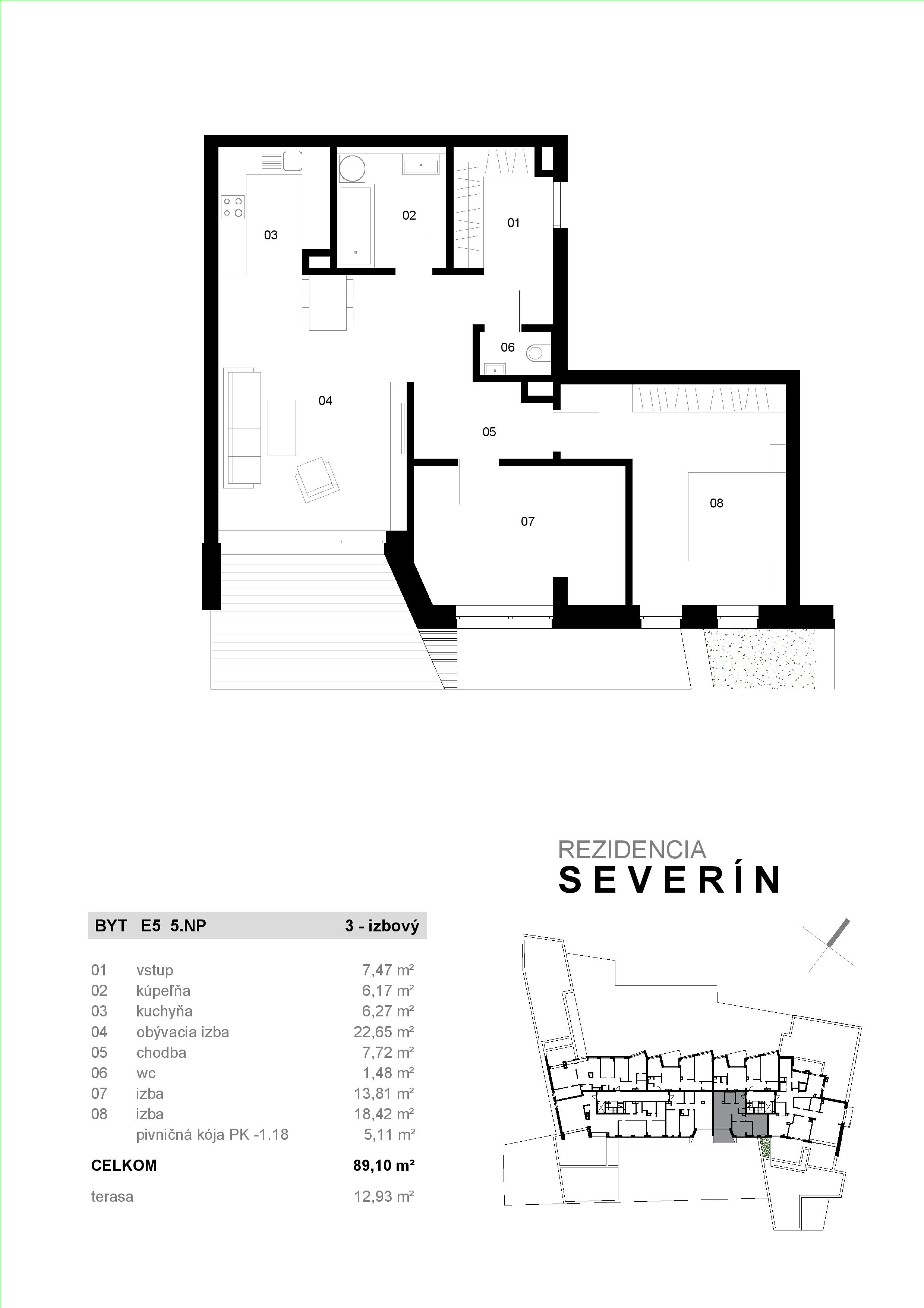 Severin Residence - E5 - Pôdorys