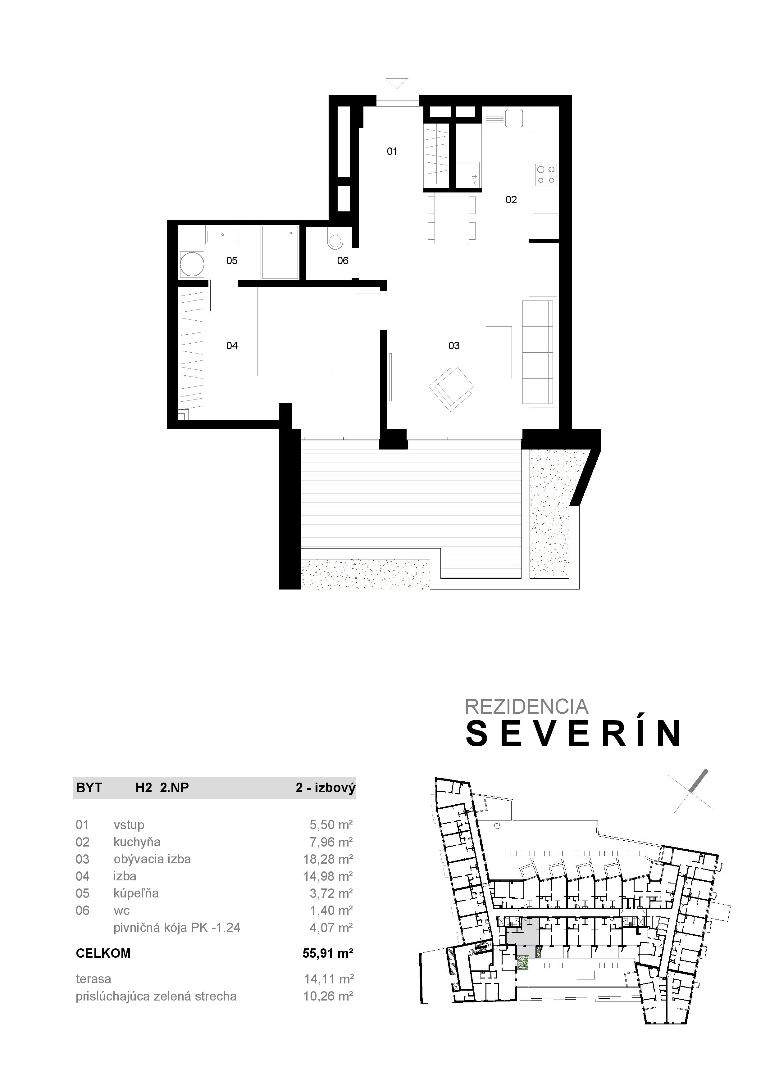 Severin Residence - H2 - Pôdorys