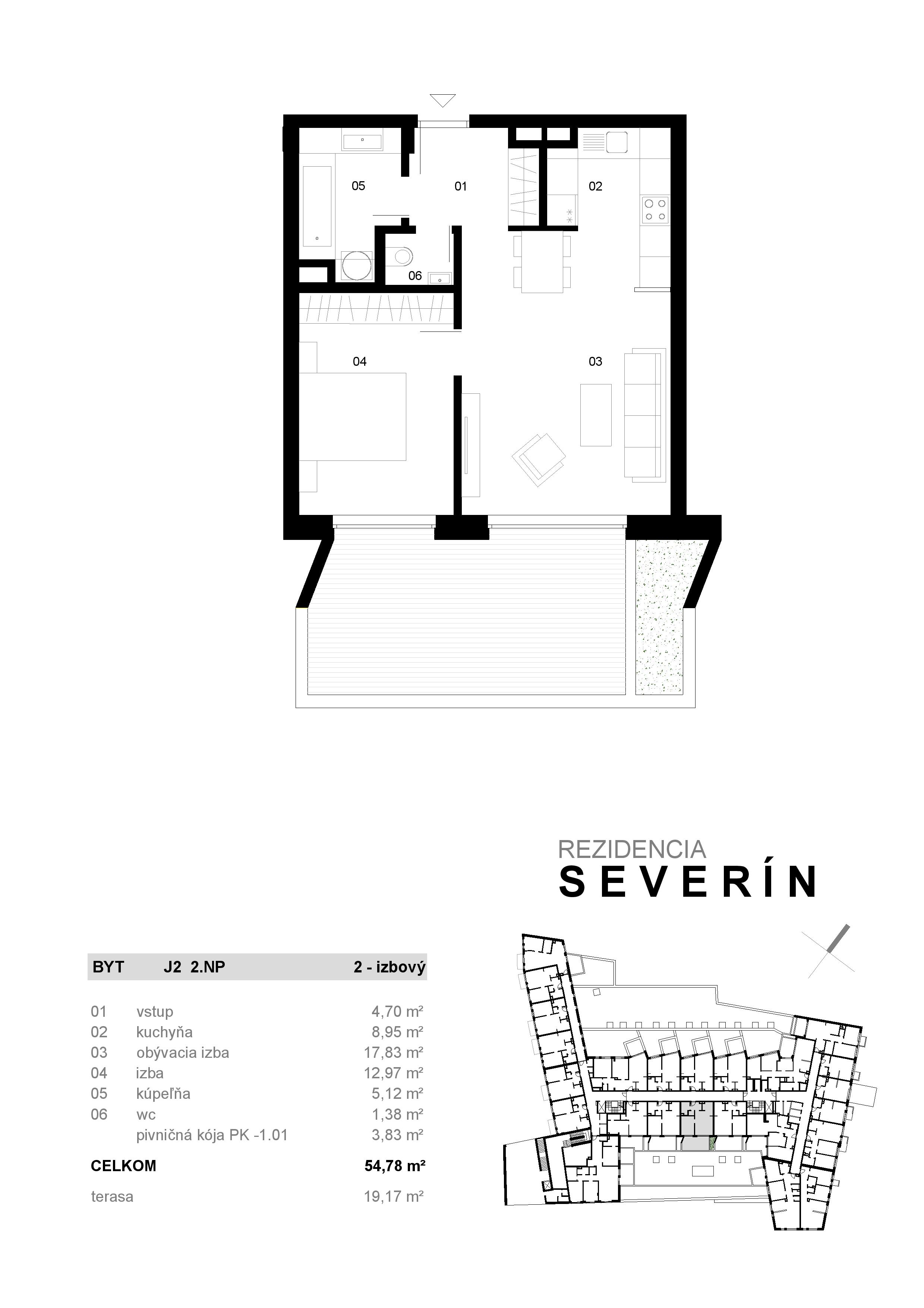 Severin Residence - J2 - Pôdorys