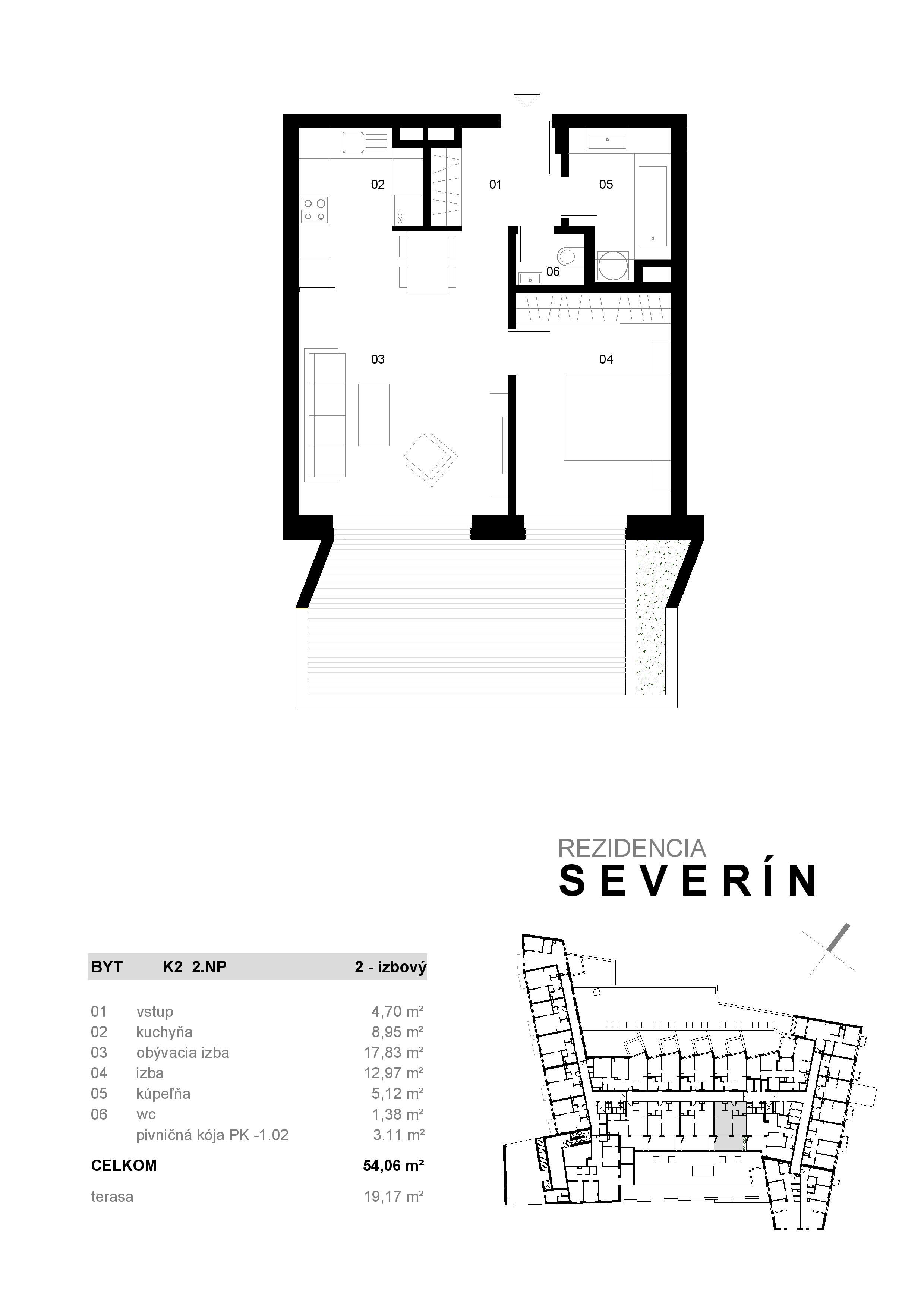 Severin Residence - K2 - Pôdorys