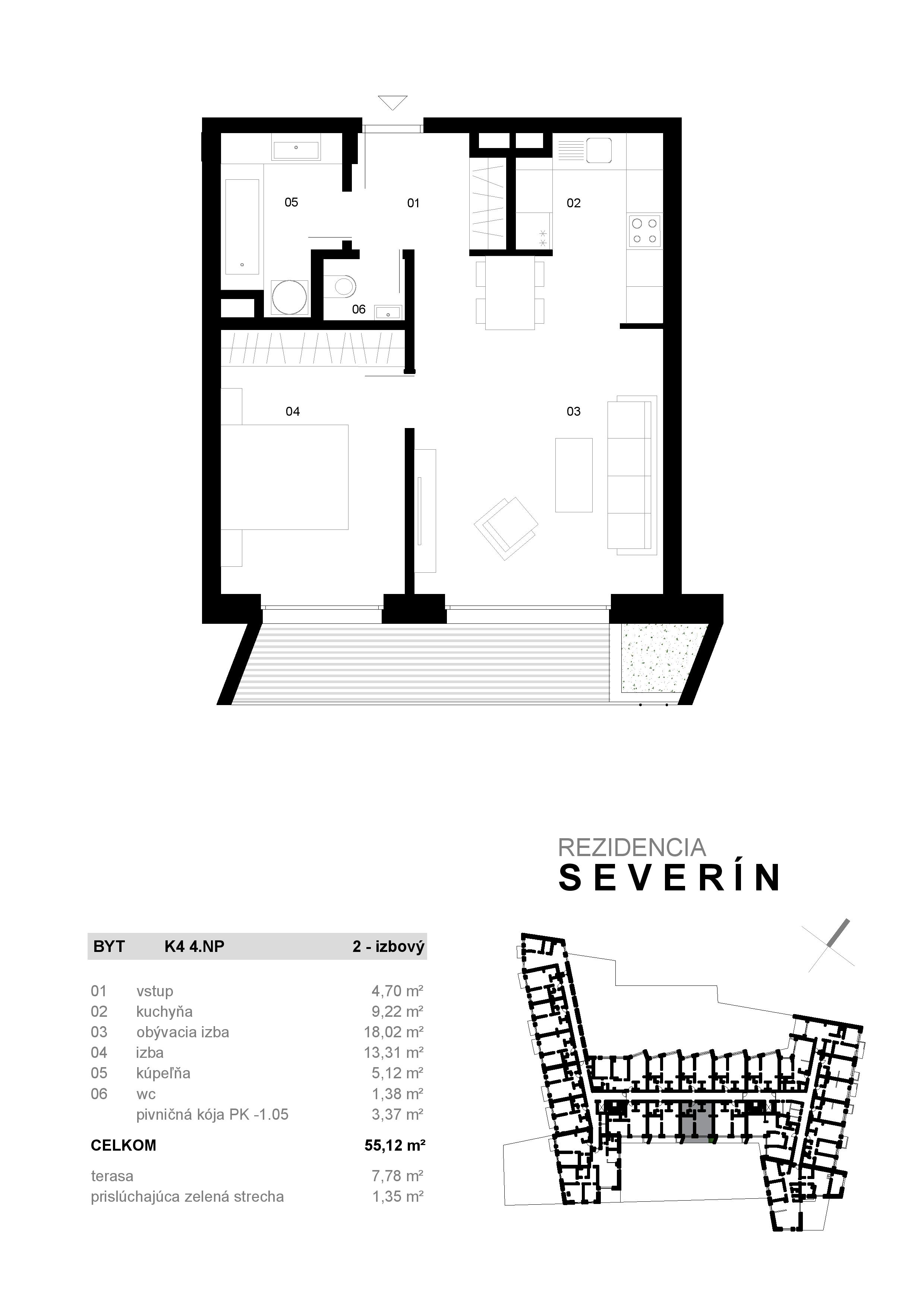 Severin Residence - K4 - Pôdorys