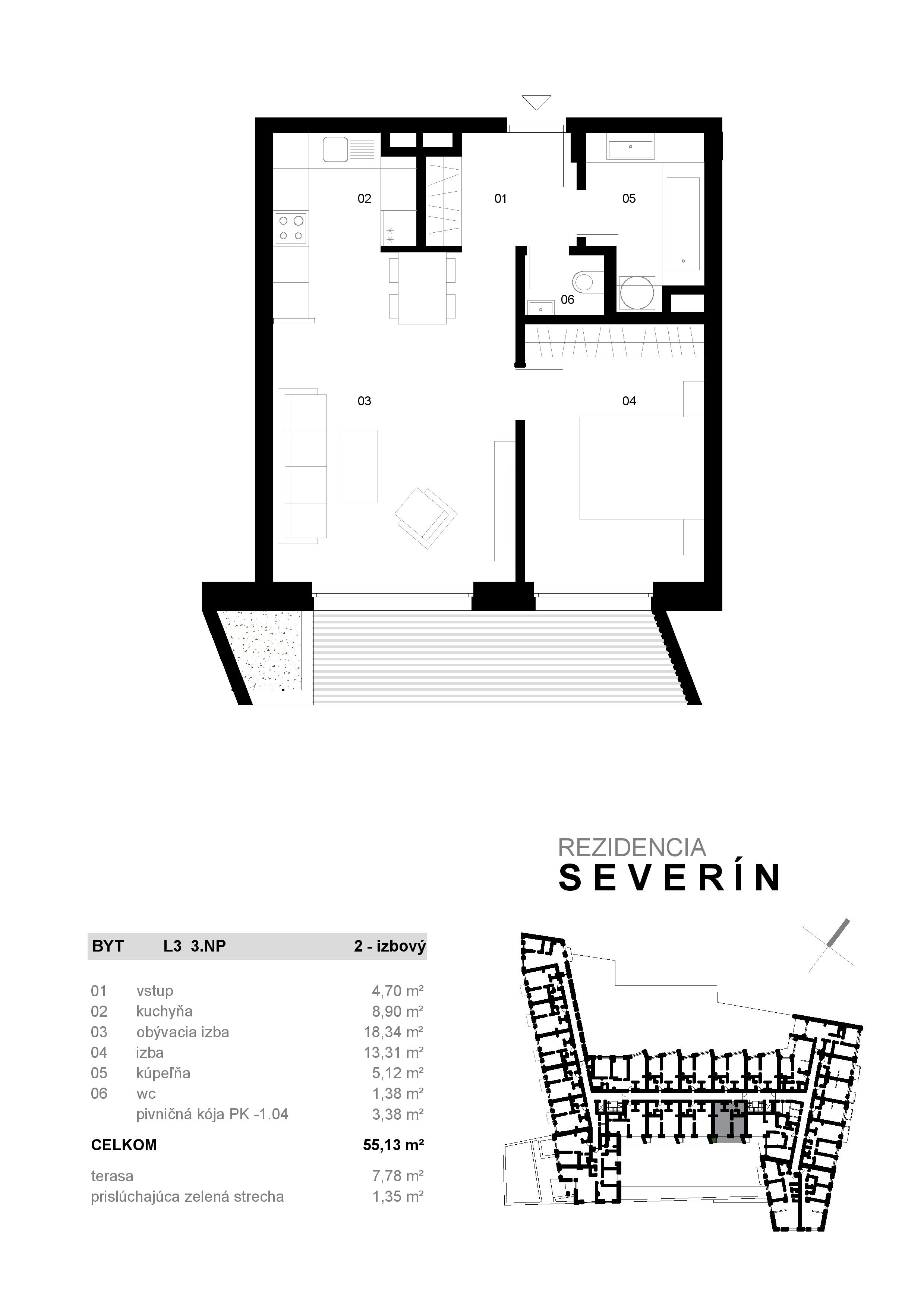 Severin Residence - L3 - Pôdorys