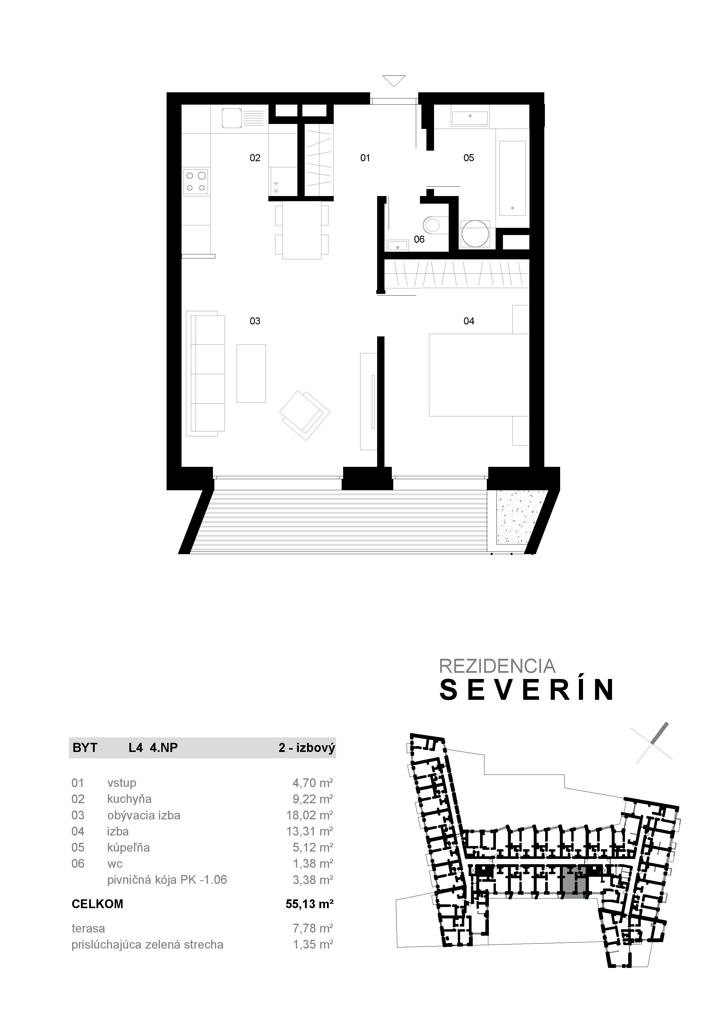 Severin Residence - L4 - Pôdorys