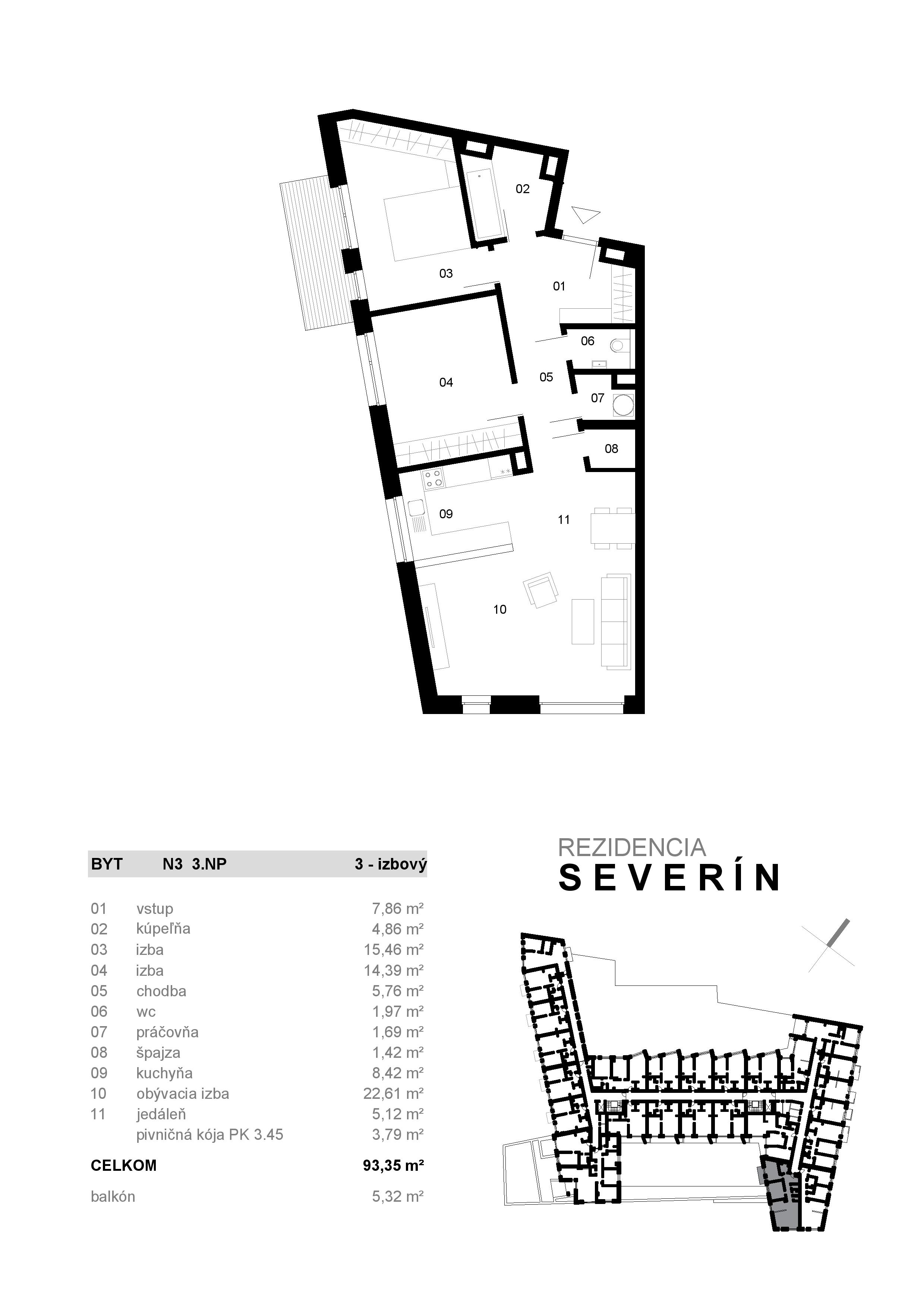 Severin Residence - N3 - Pôdorys