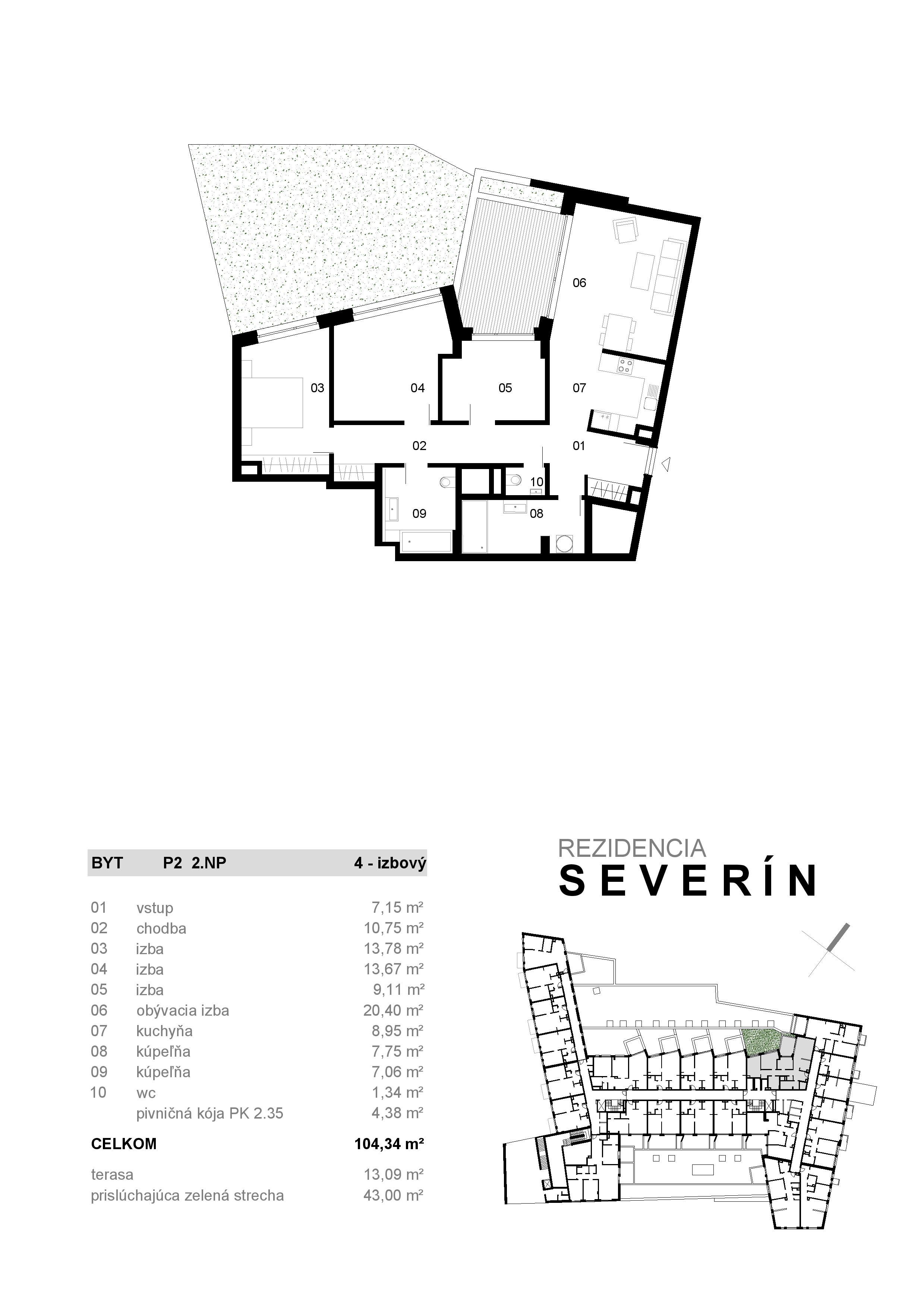 Severin Residence - P2 - Pôdorys