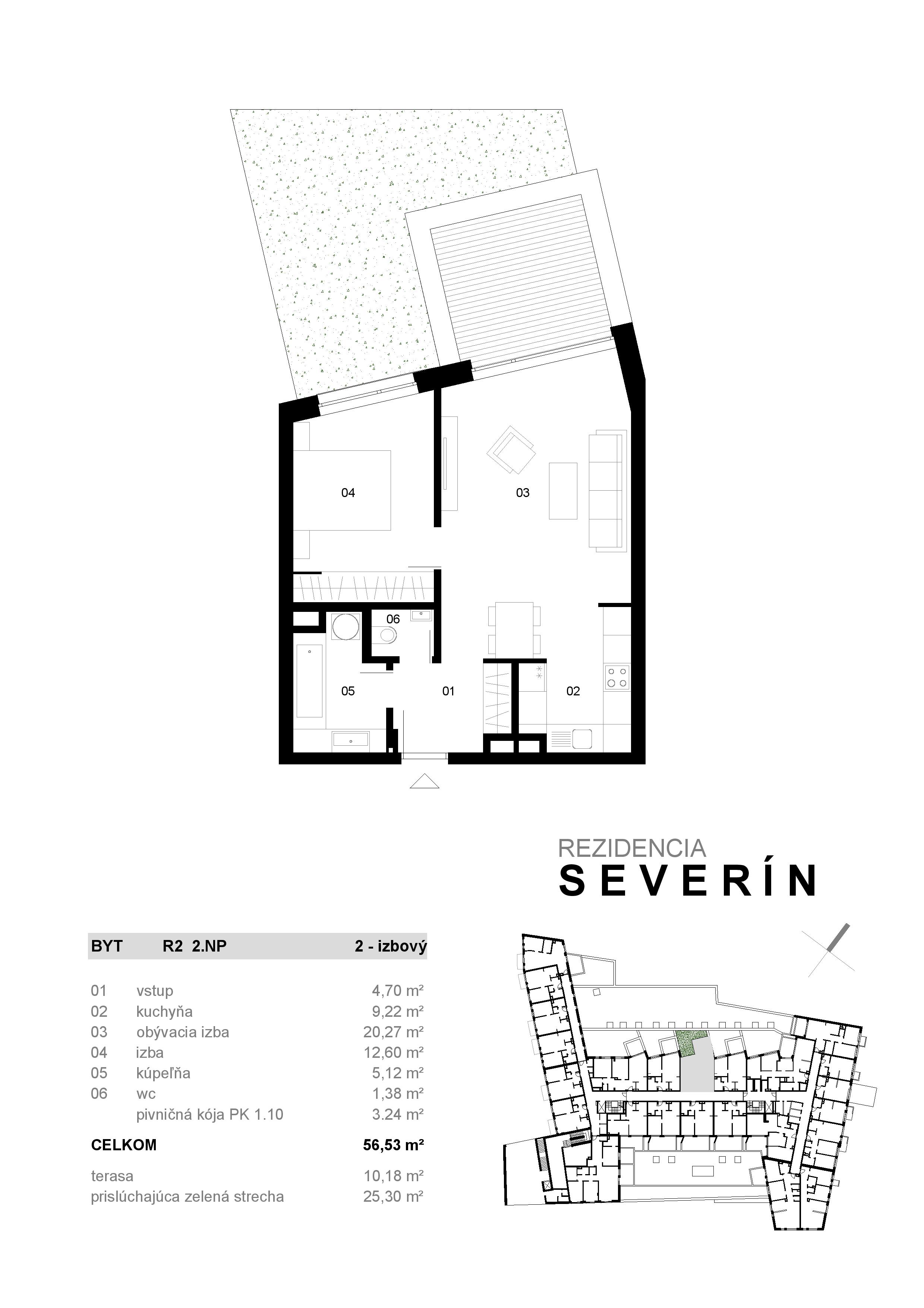 Severin Residence - R2 - Pôdorys