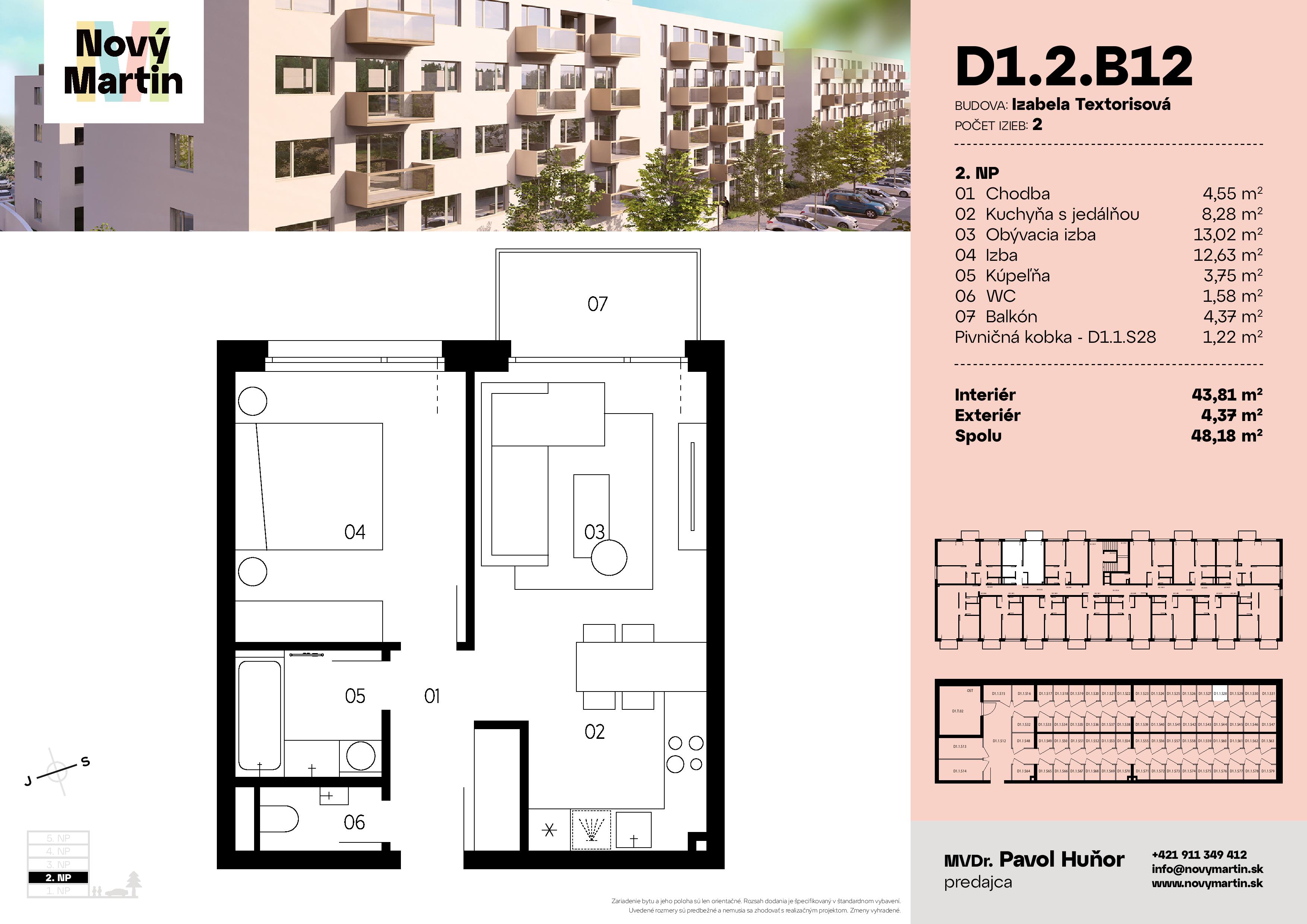 Nový Martin - D1.2.B12 - Pôdorys