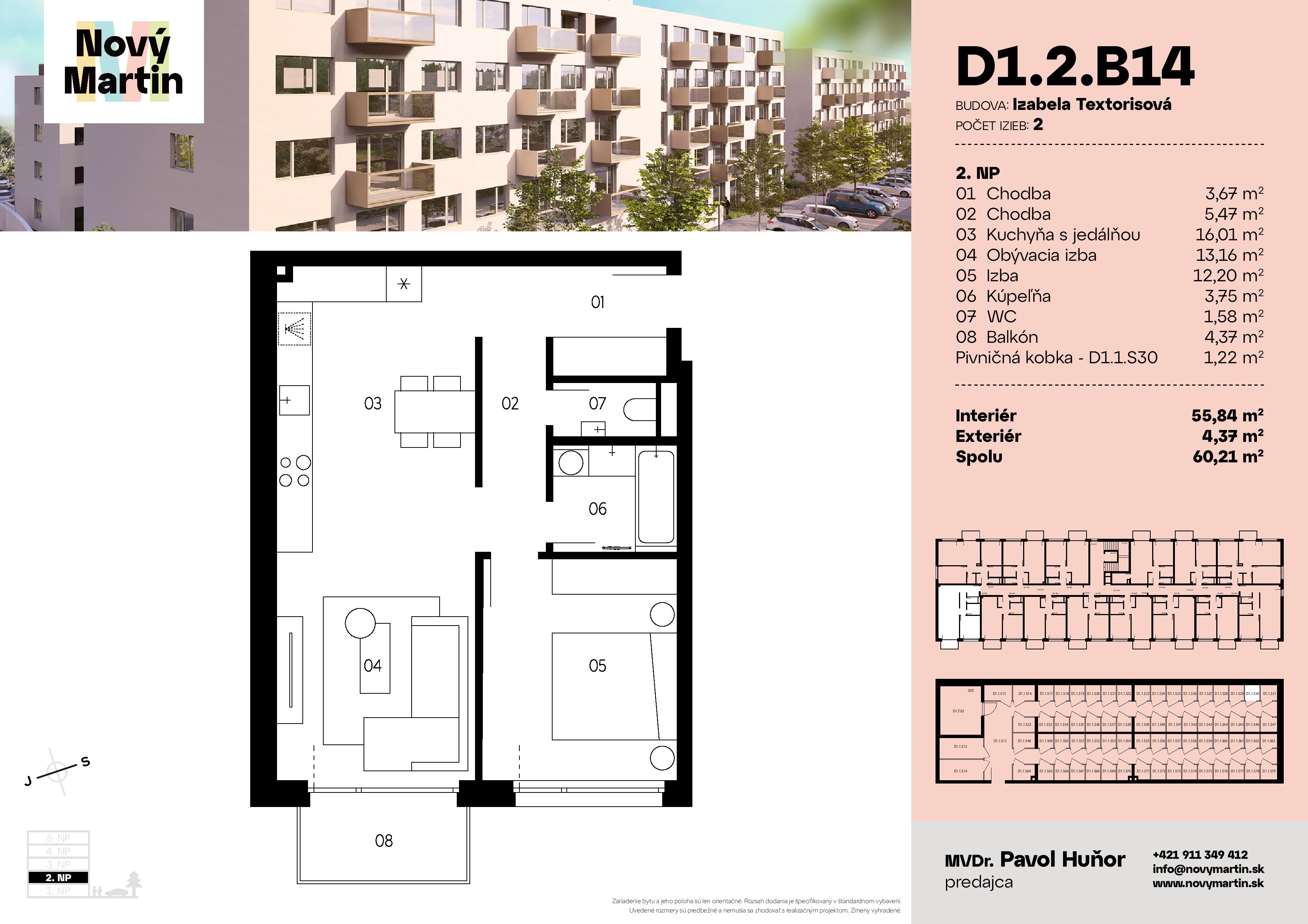 Nový Martin - D1.2.B14 - Pôdorys