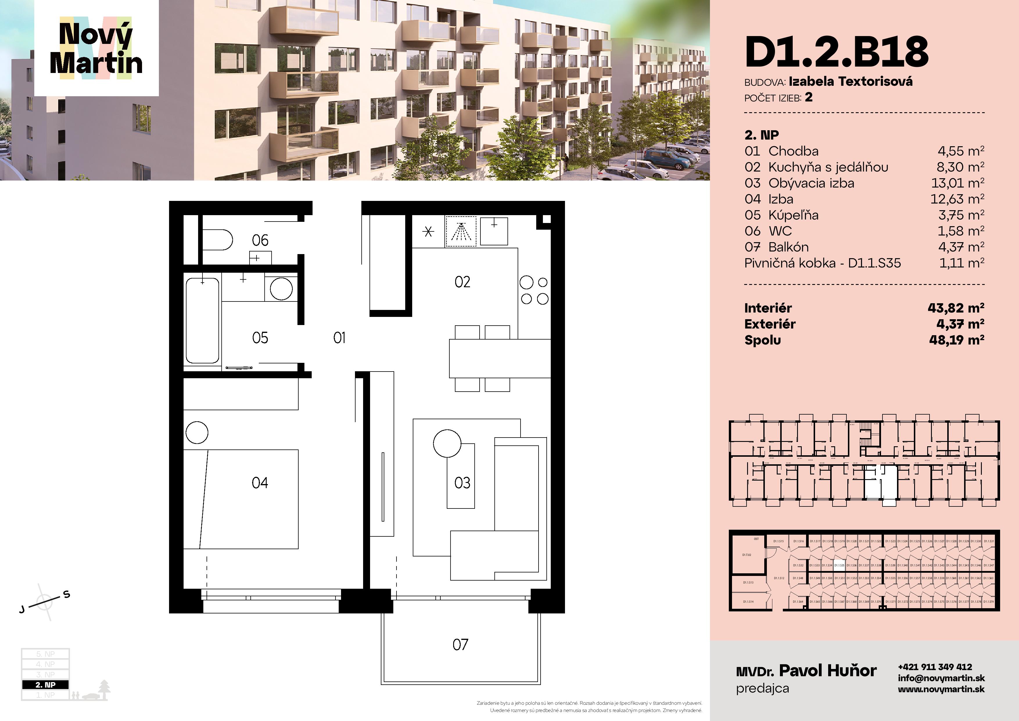 Nový Martin - D1.2.B18 - Pôdorys