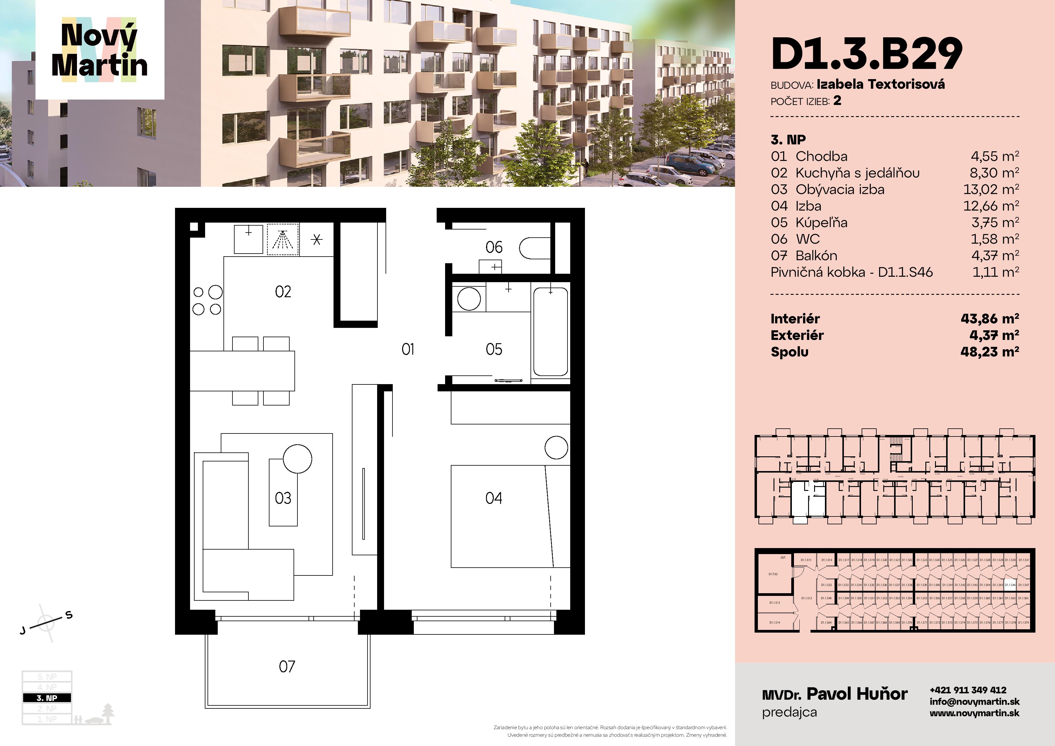 Nový Martin - D1.3.B29 - Pôdorys
