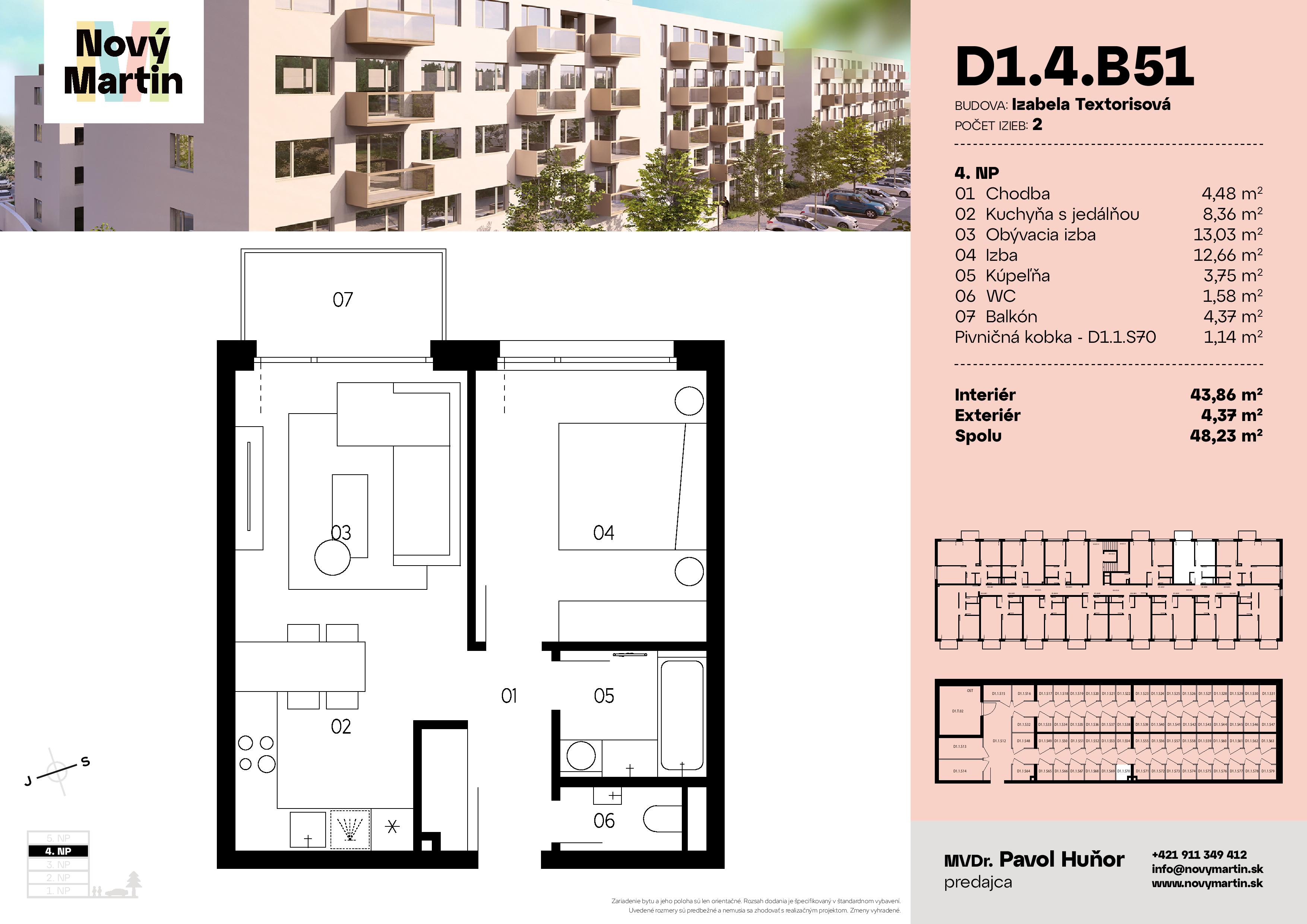 Nový Martin - D1.4.B51 - Pôdorys