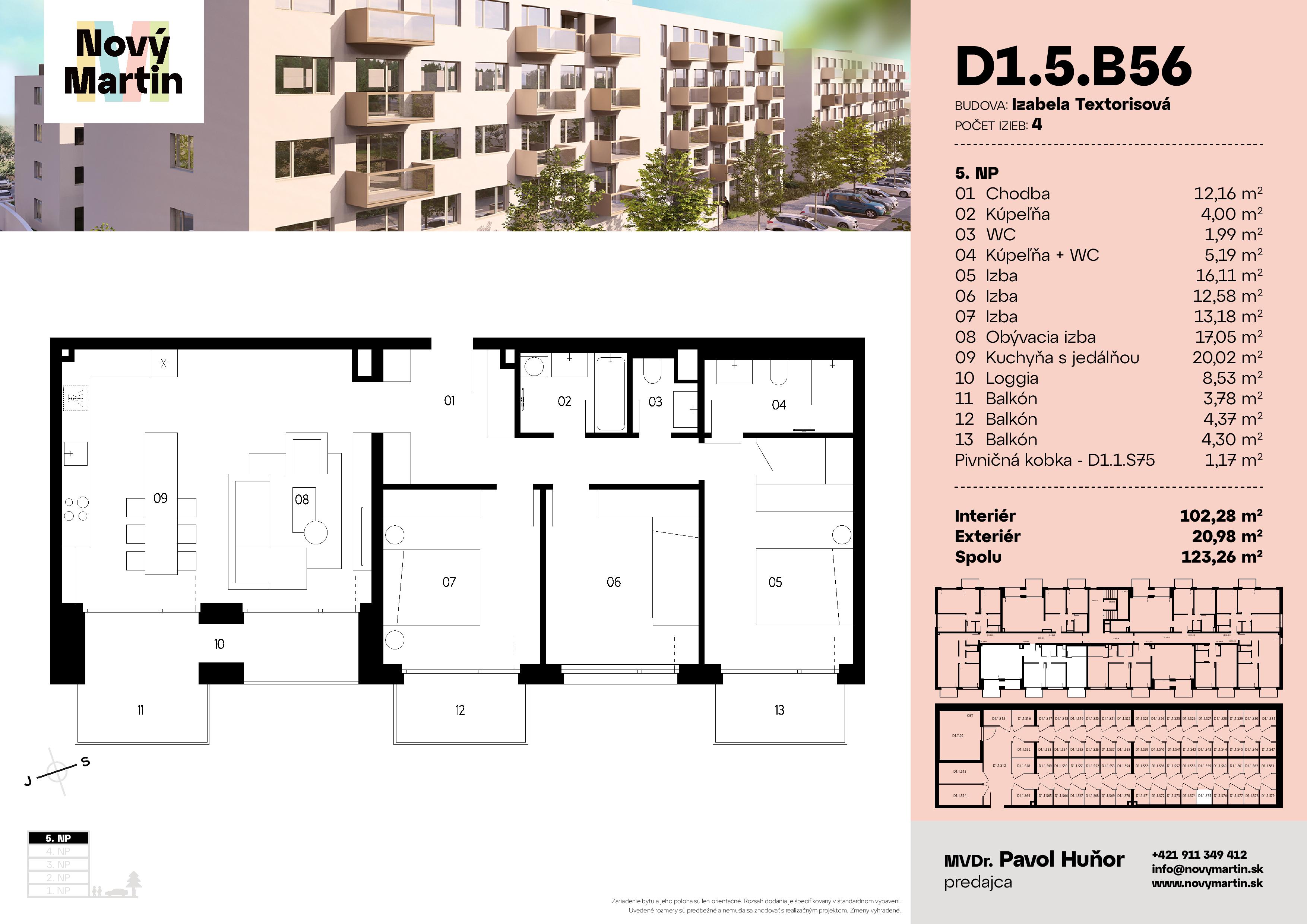 Nový Martin - D1.5.B56 - Pôdorys