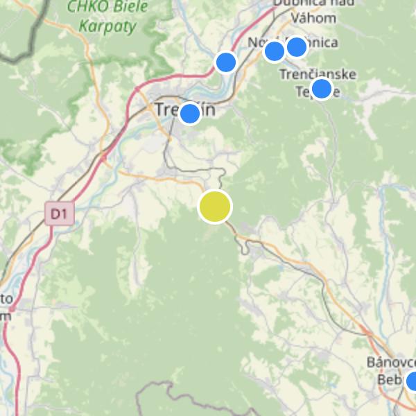 Mníchova Lehota - map