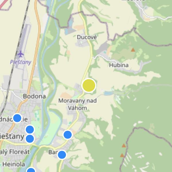 Domy Dolinky - map