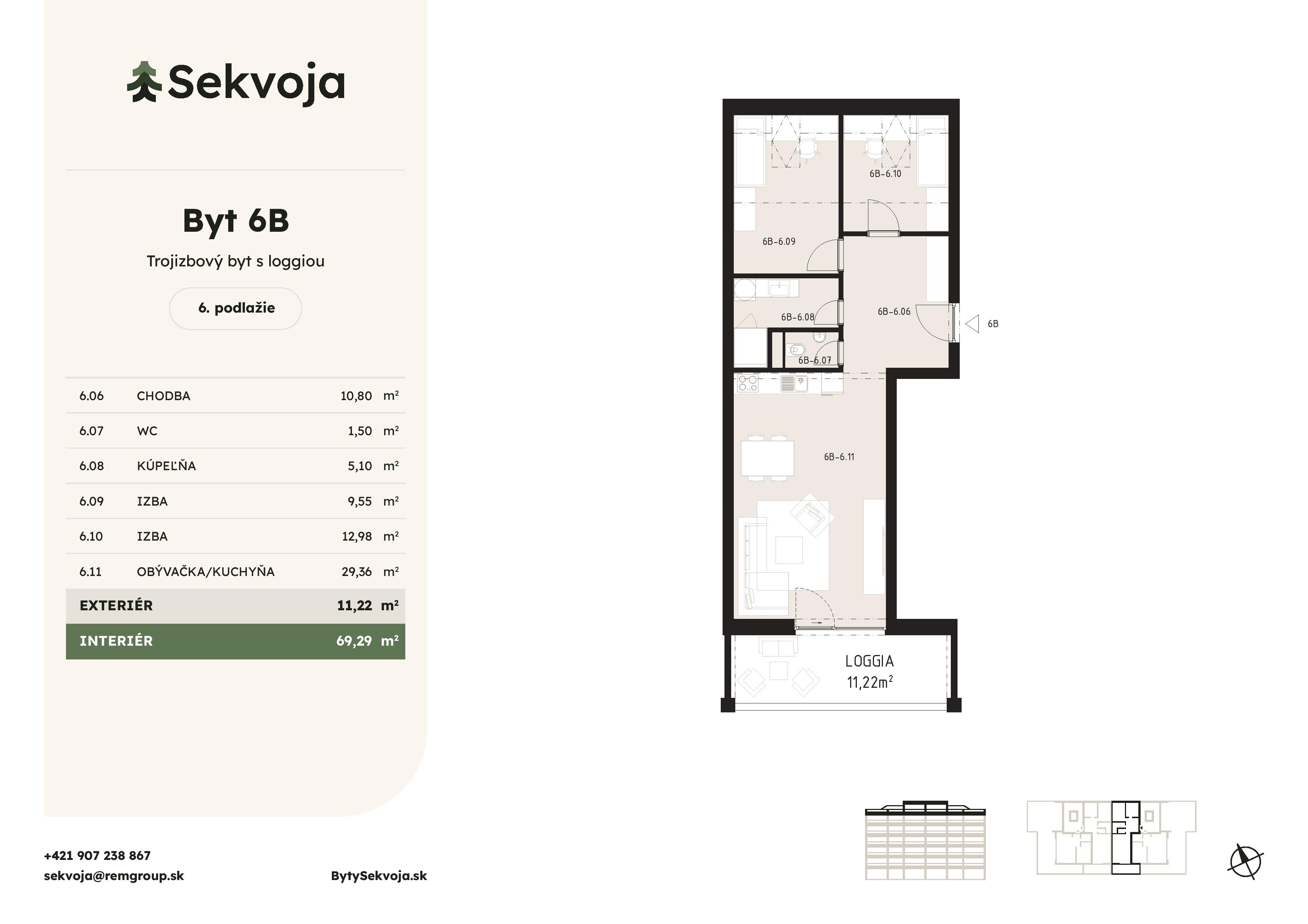 Sekvoja - 6B - Pôdorys