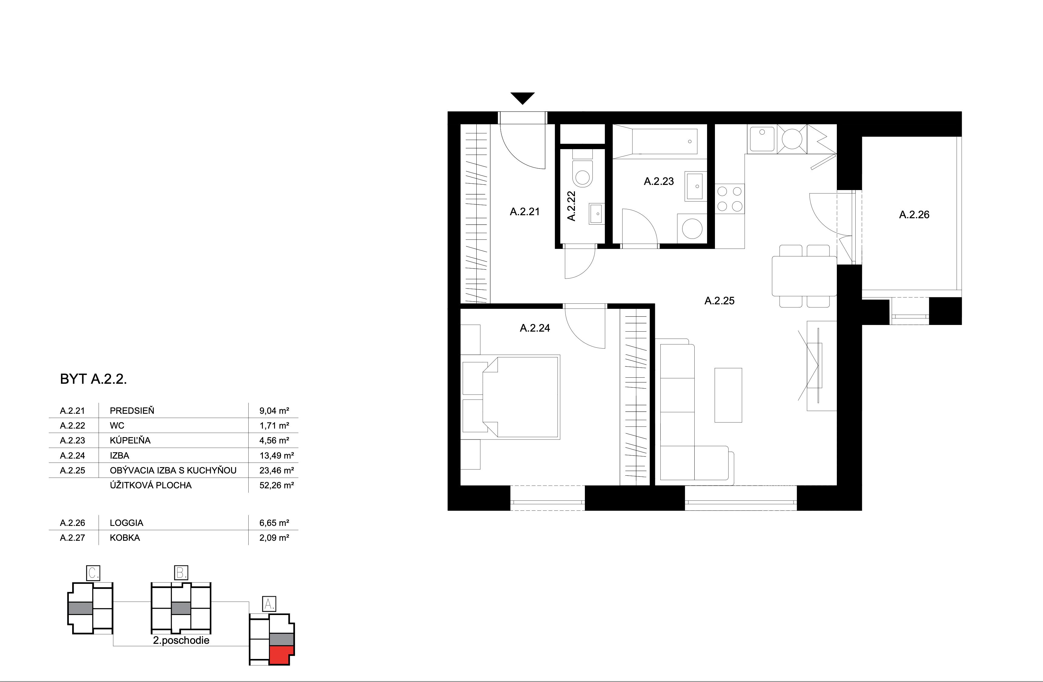Bell Residence - A.2.2 - Pôdorys