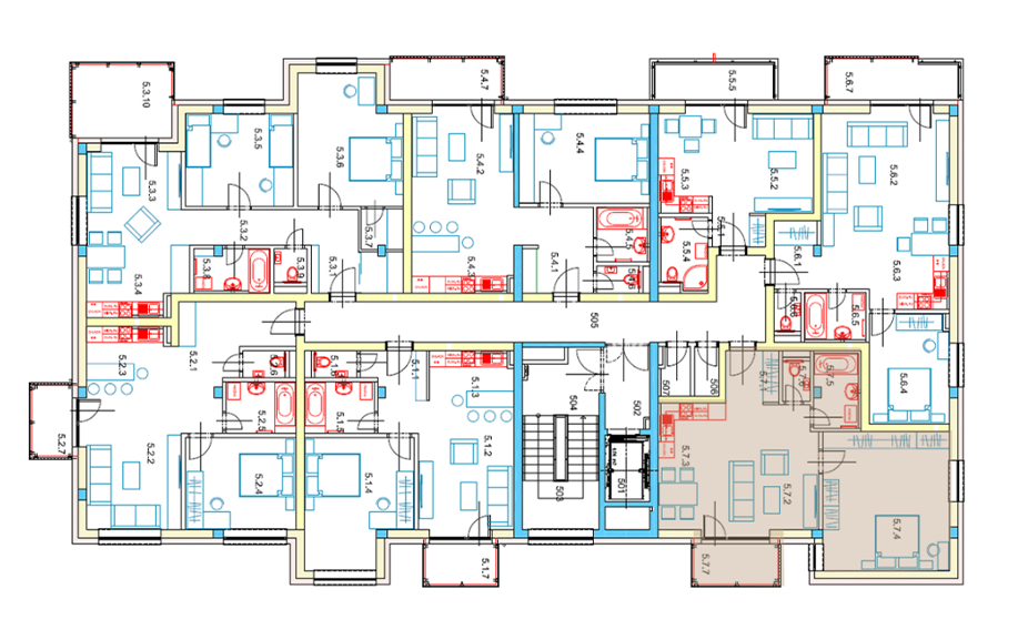 Egidius Residence - 5.7 - Pôdorys