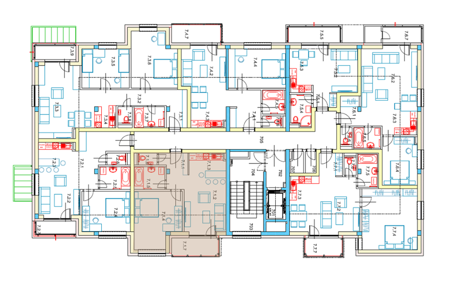 Egidius Residence - 7.1 - Pôdorys