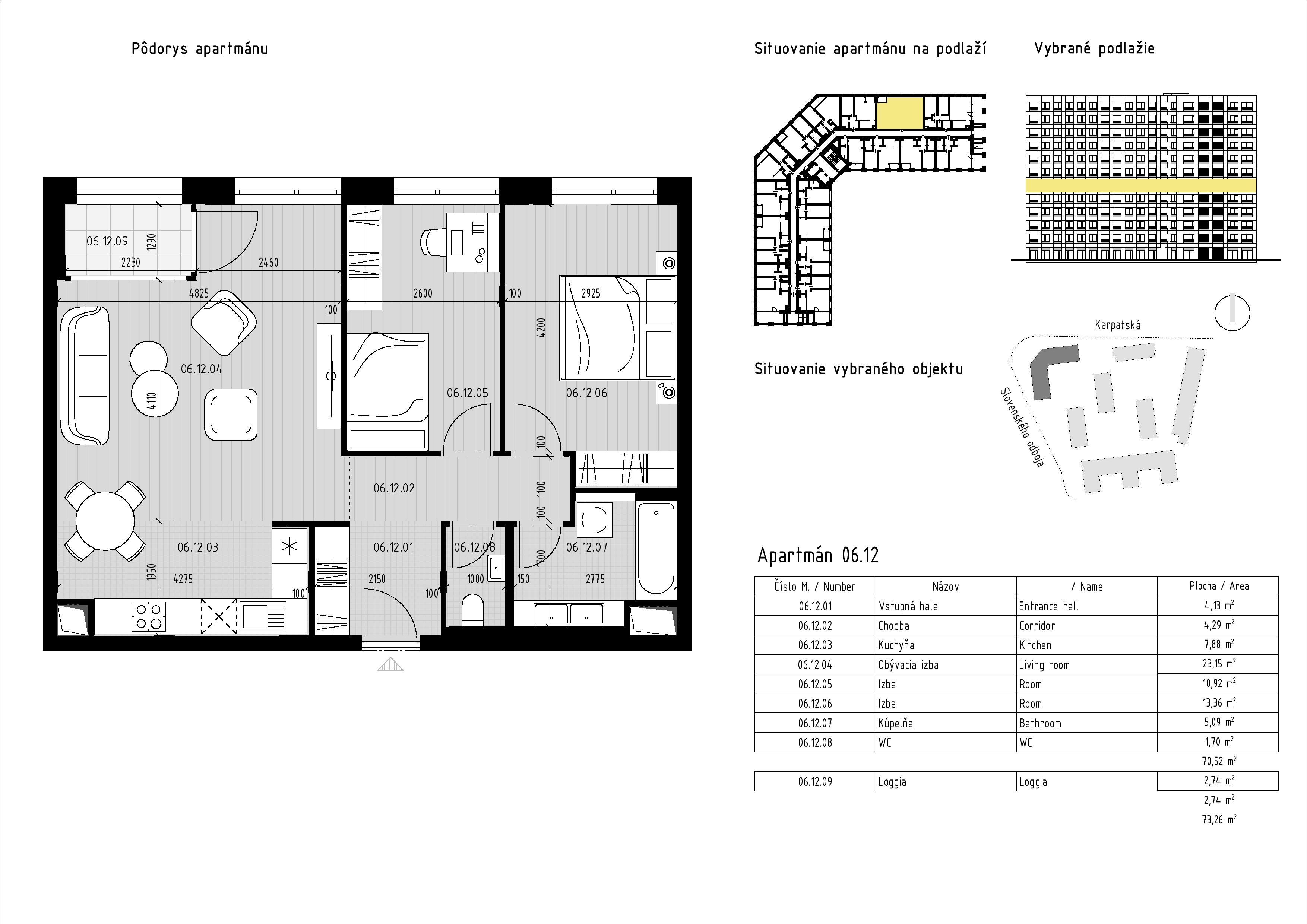 Karpatská Residence - 6.12 - Pôdorys