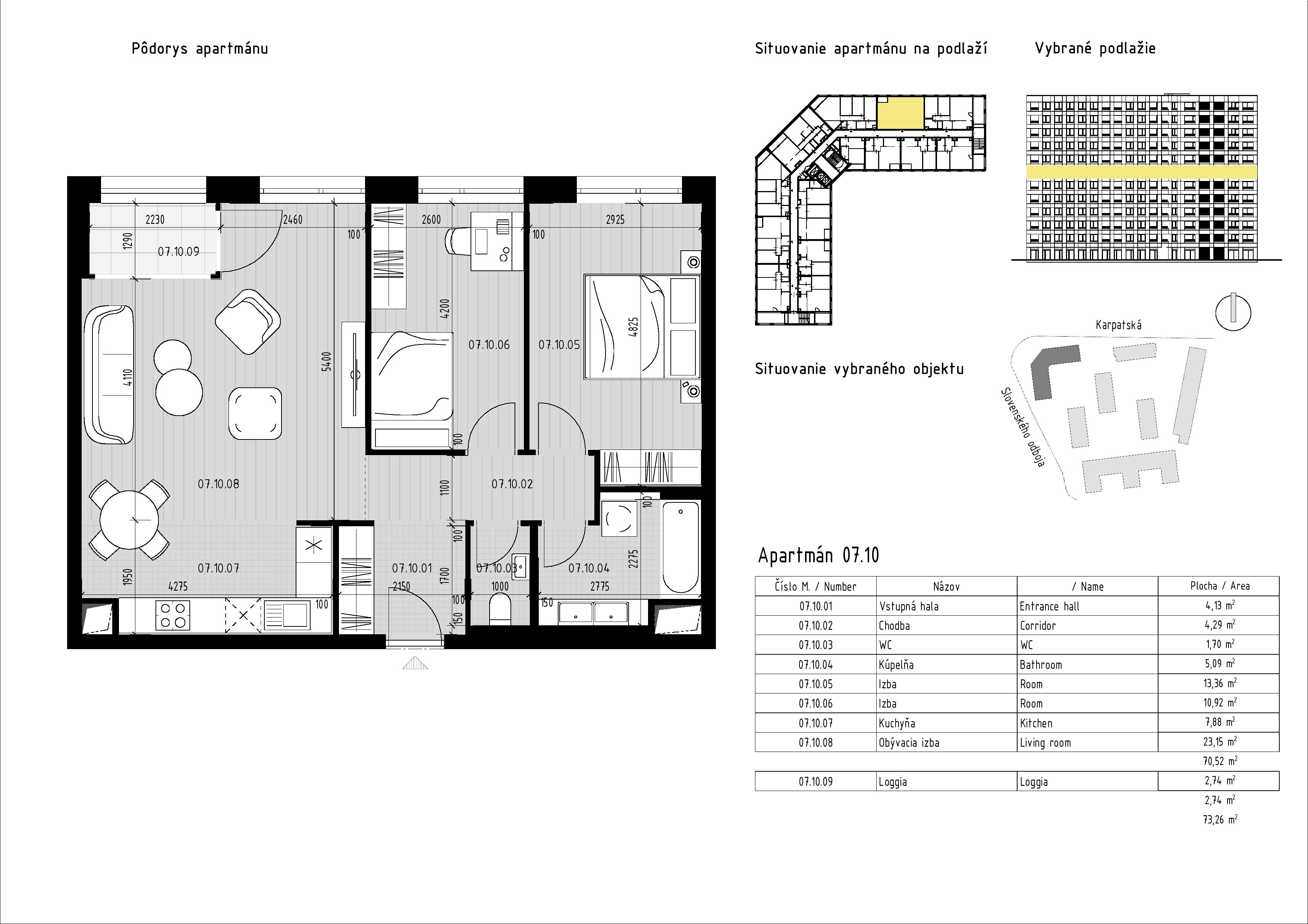 Karpatská Residence - 7.10 - Pôdorys