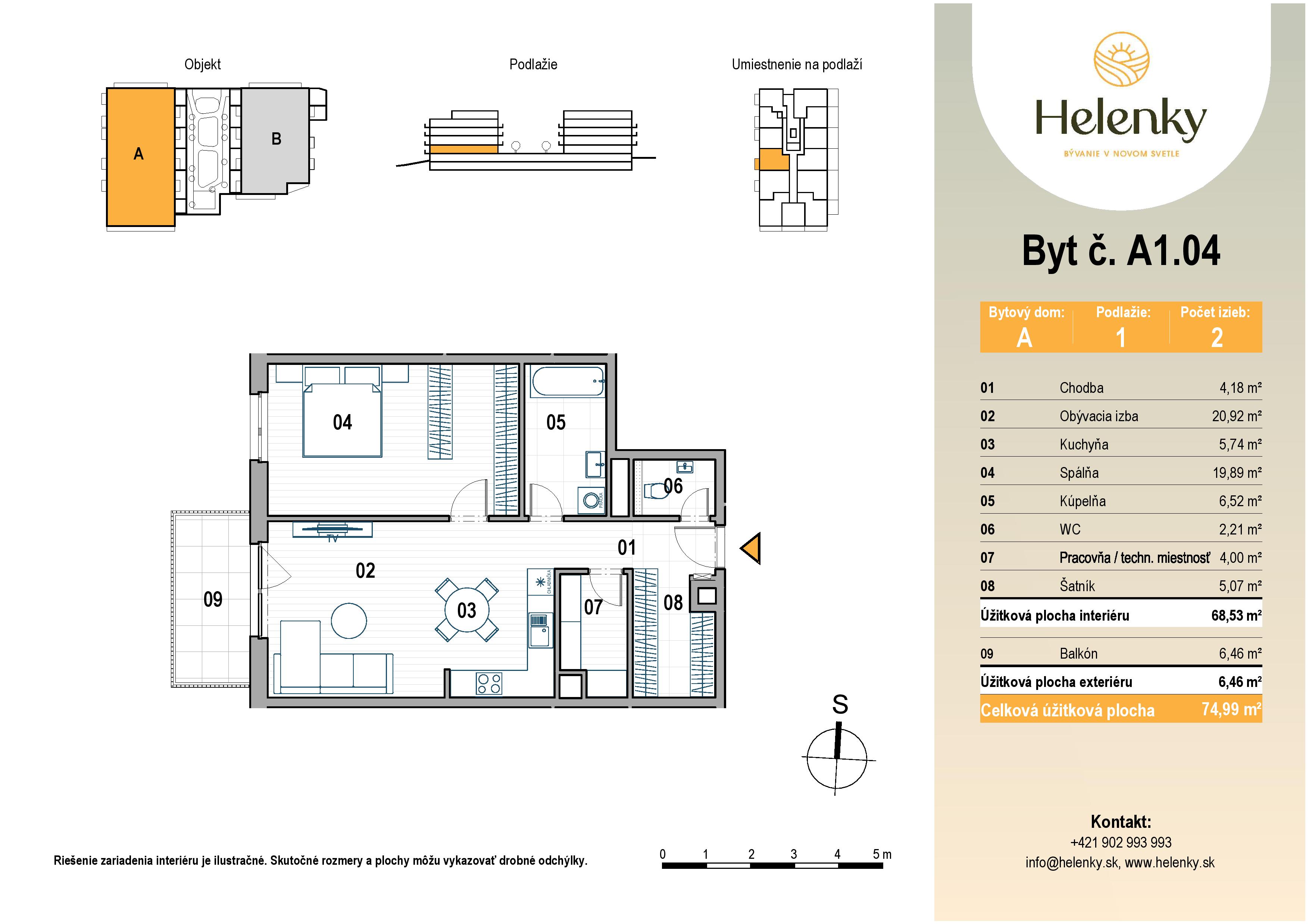 Helenky - A1.04 - Pôdorys
