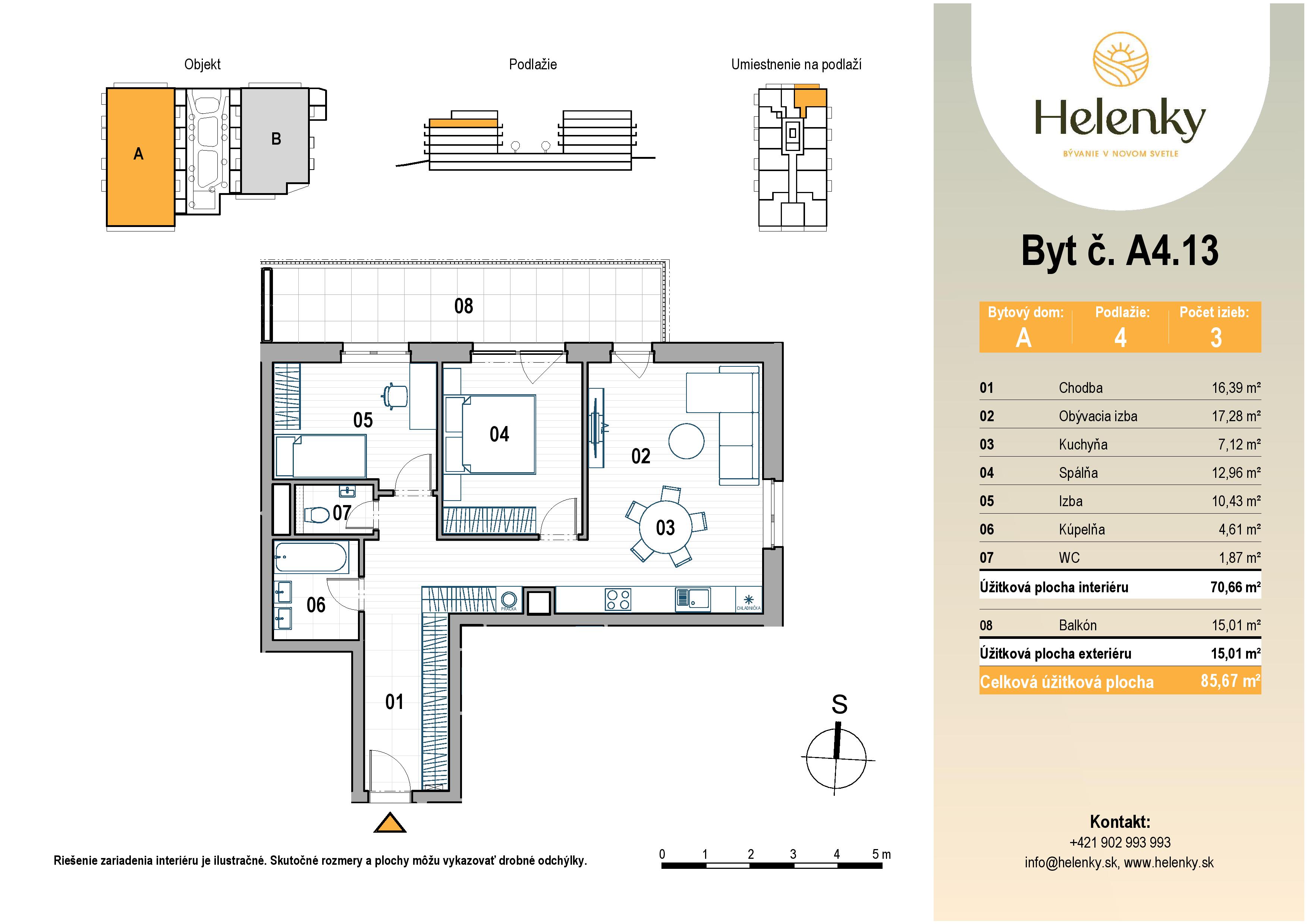 Helenky - A4.13 - Pôdorys