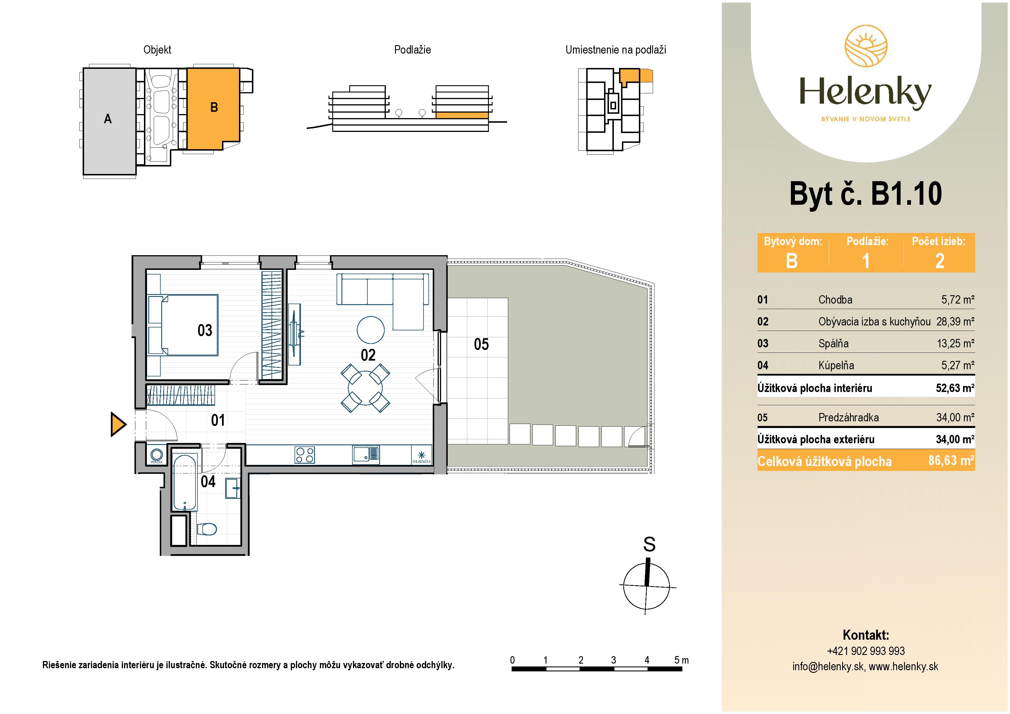 Helenky - B1.10 - Pôdorys