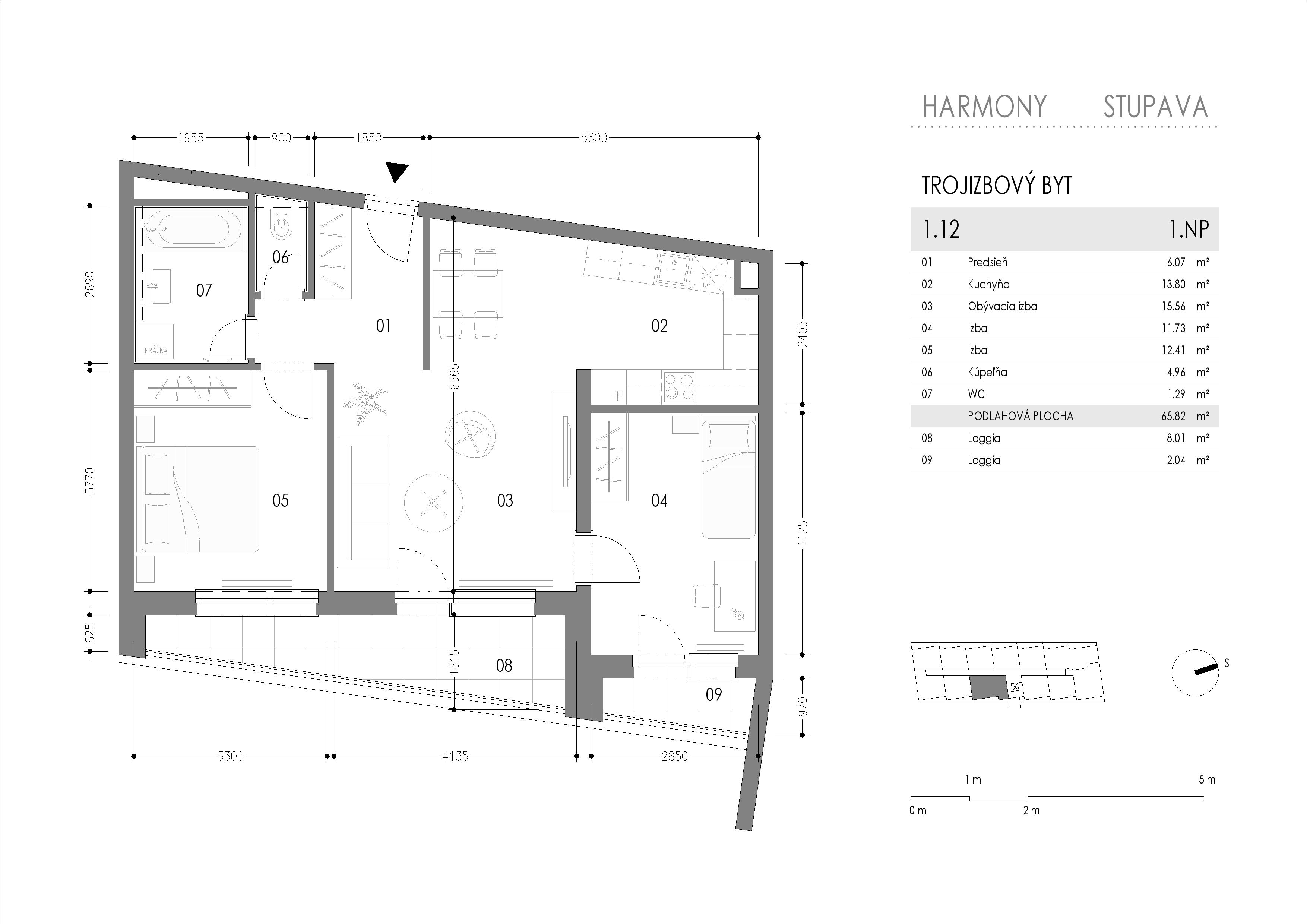 Harmony - 1.12 - Pôdorys