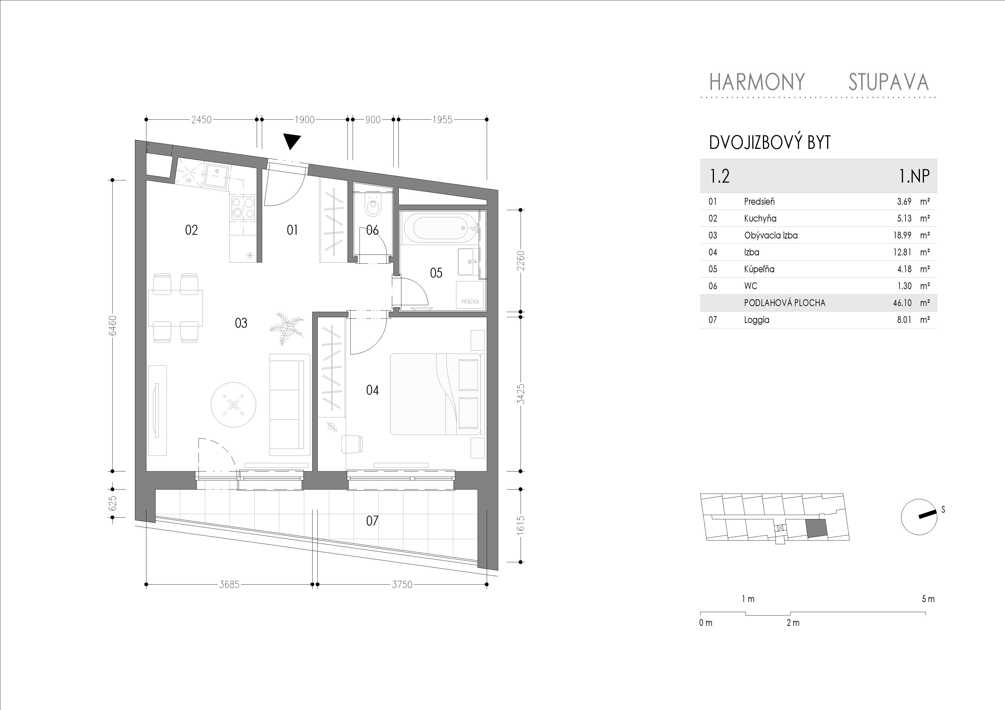 Harmony - 1.2 - Pôdorys