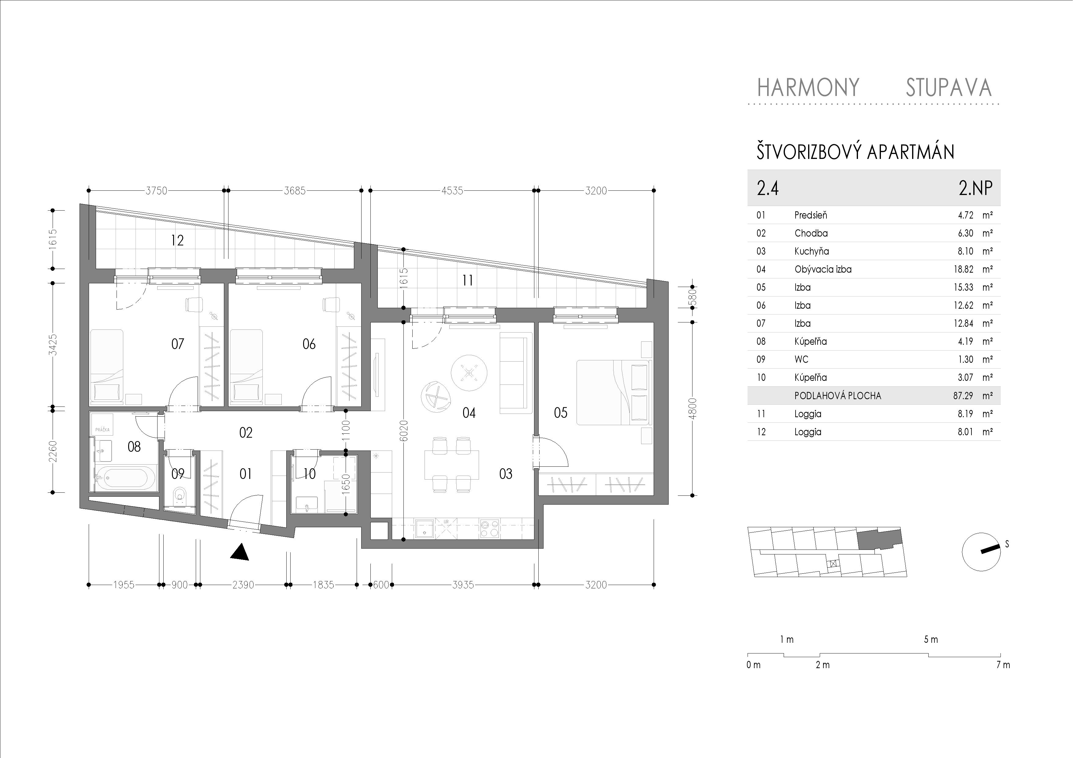 Harmony - 2.4 - Pôdorys
