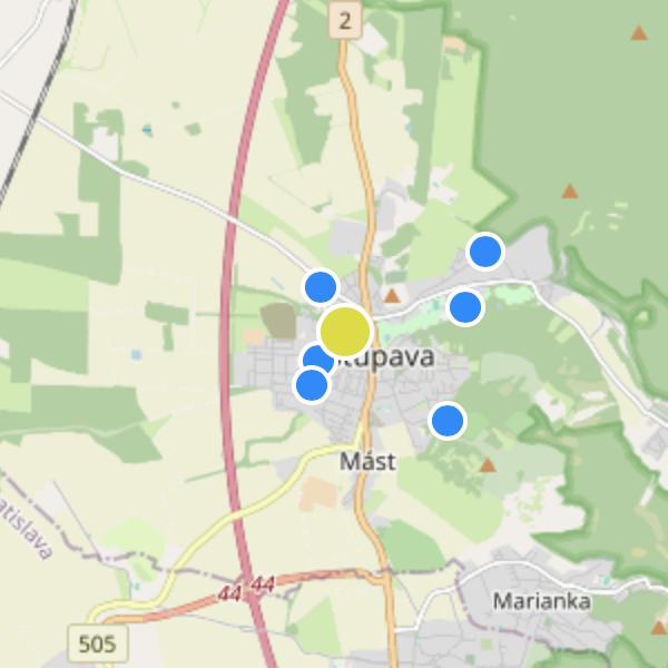 Nový Majer - map