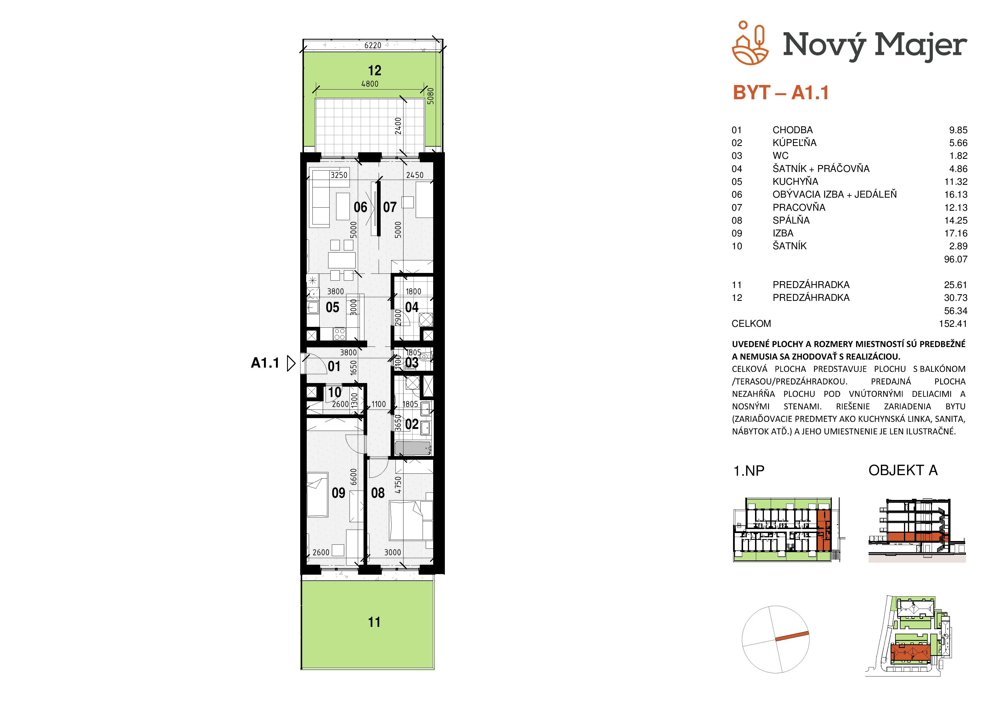 Nový Majer - A1.1 - Pôdorys
