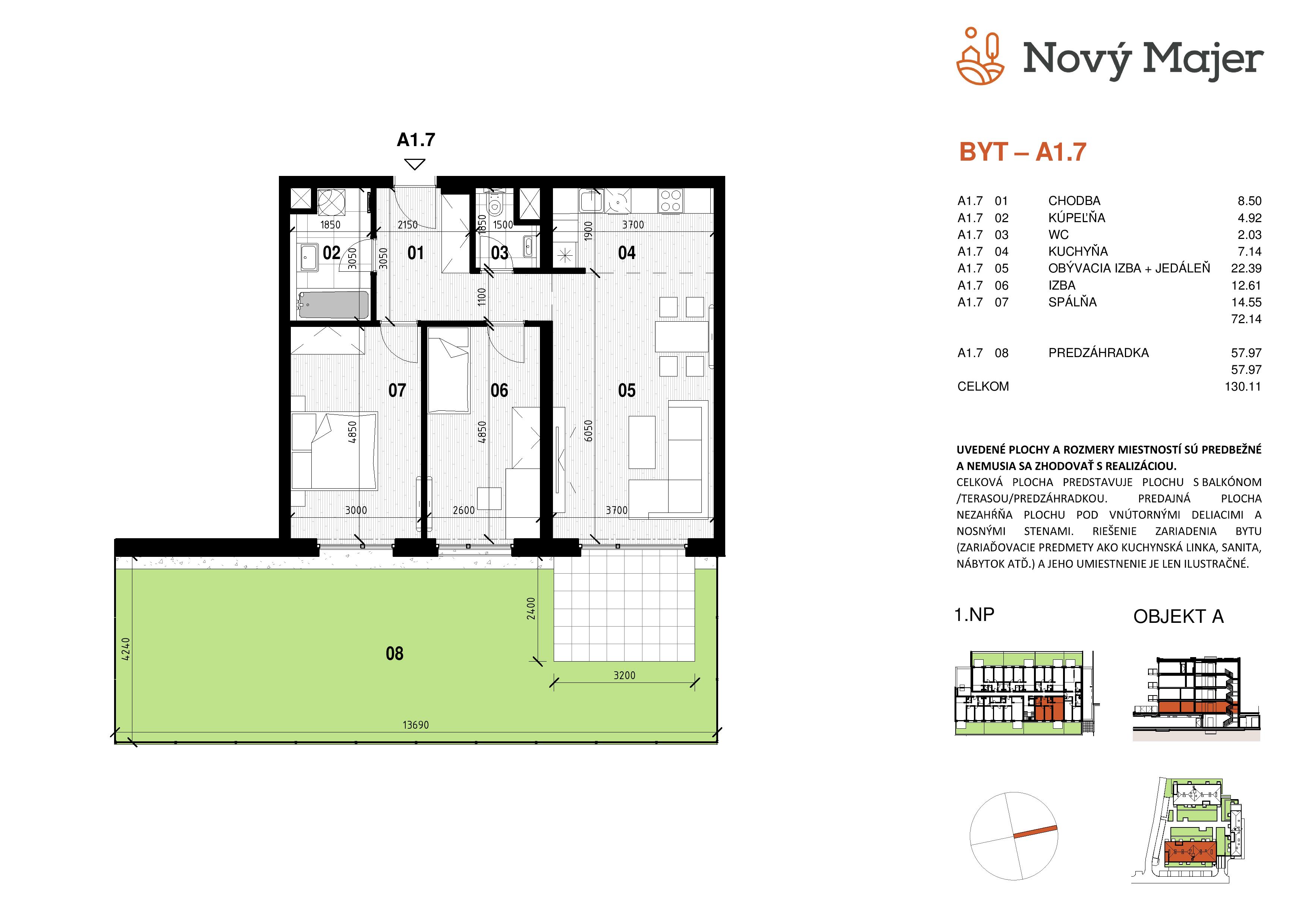 Nový Majer - A1.7 - Pôdorys