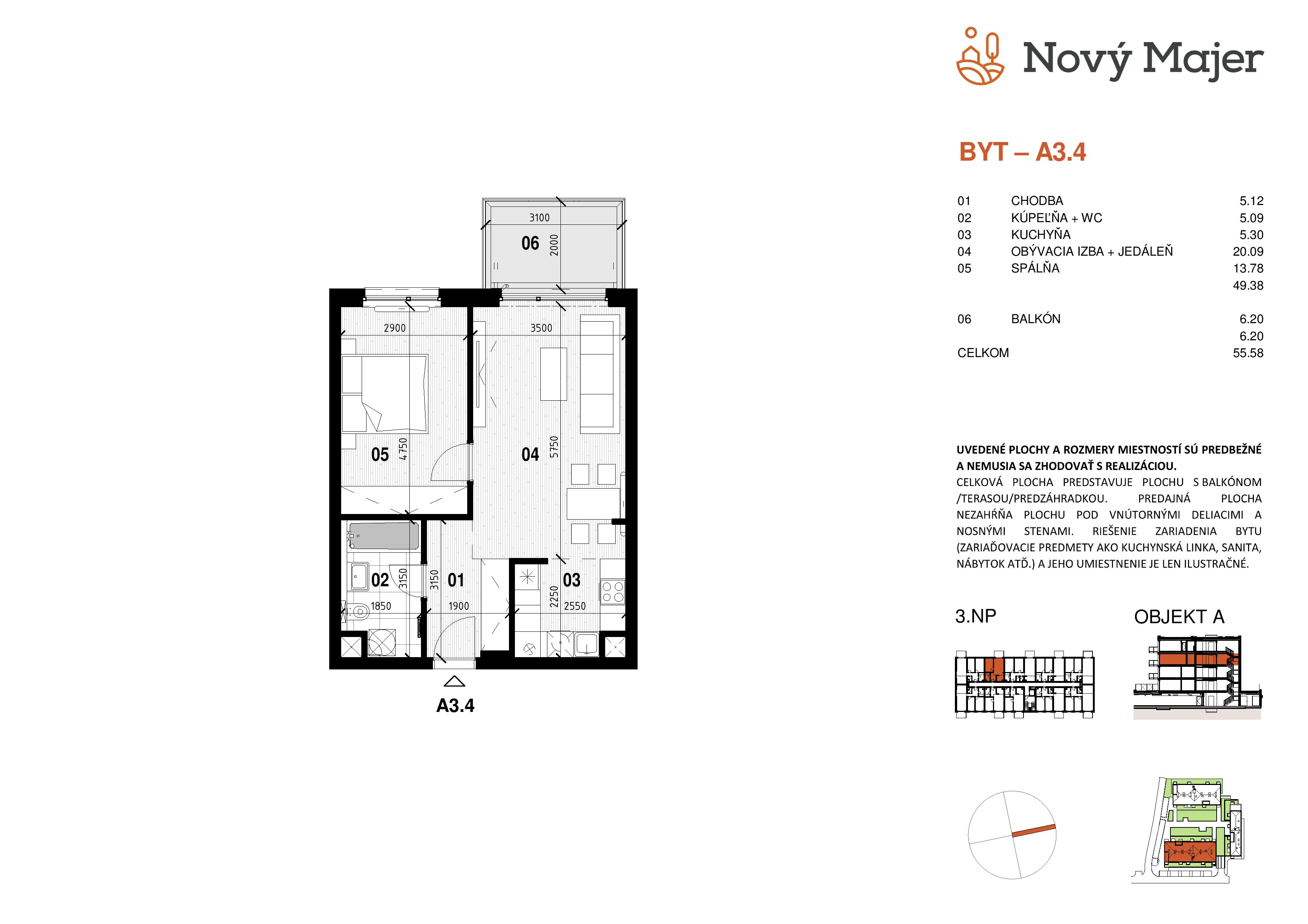 Nový Majer - A3.4 - Pôdorys