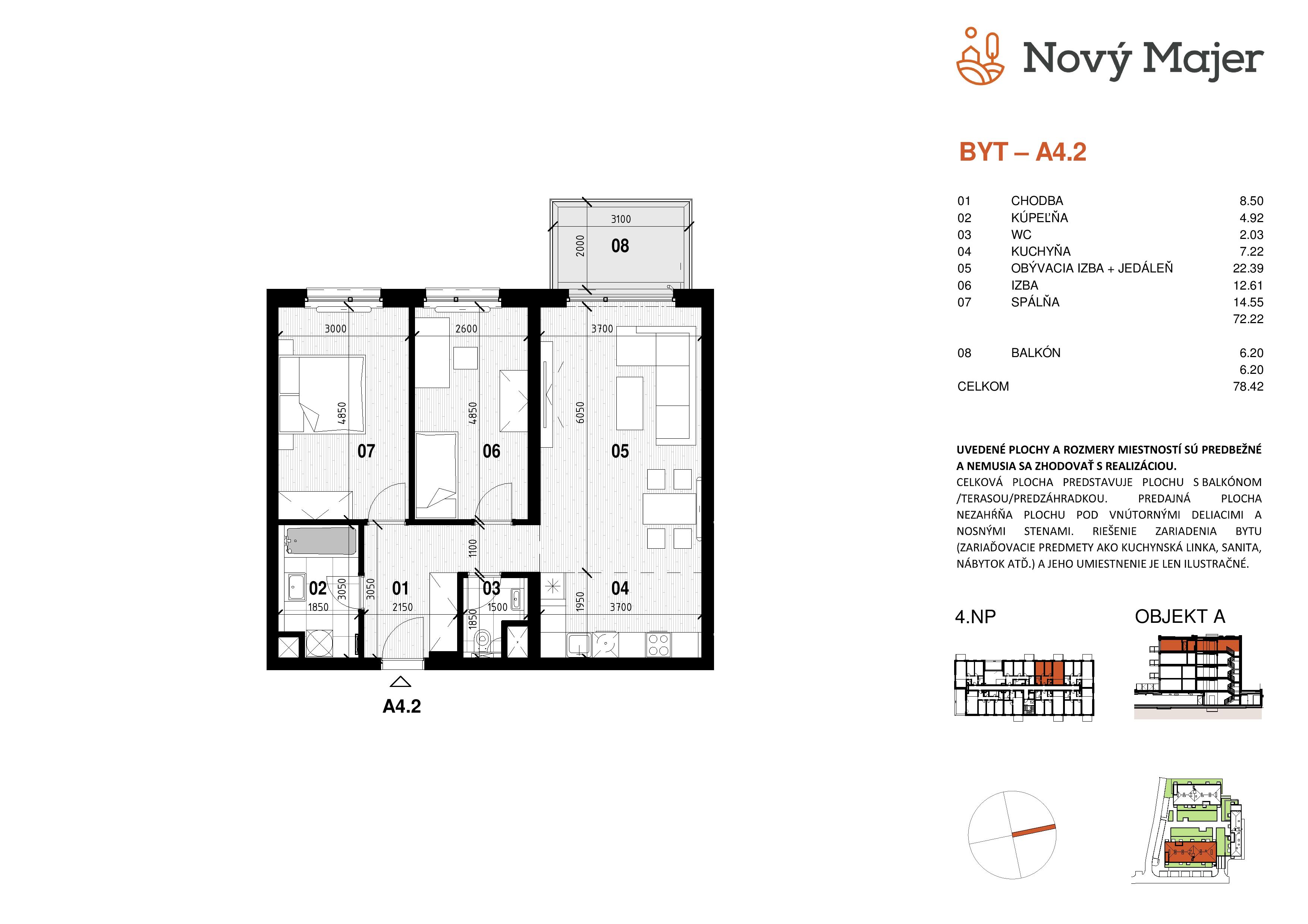 Nový Majer - A4.2 - Pôdorys