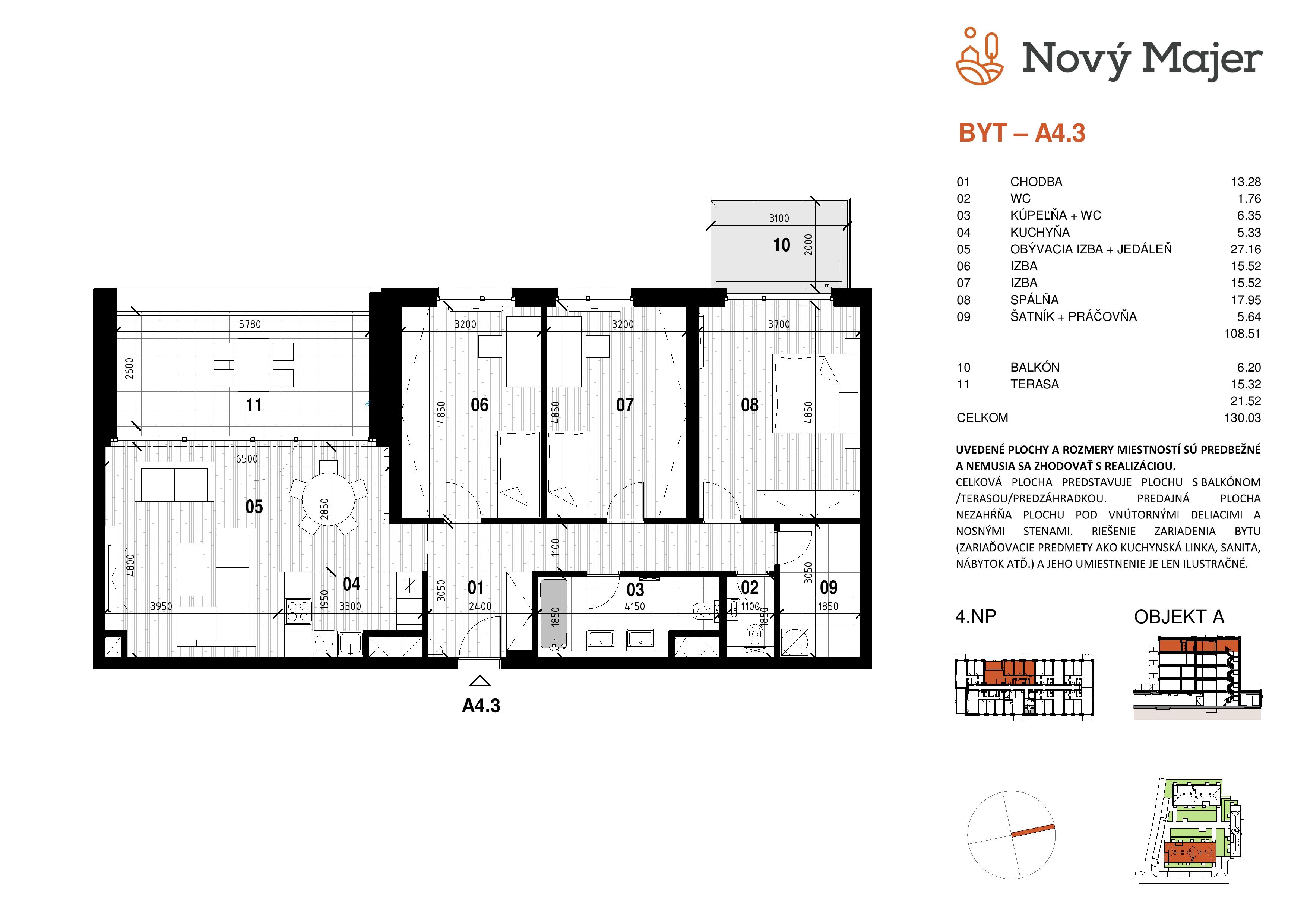 Nový Majer - A4.3 - Pôdorys