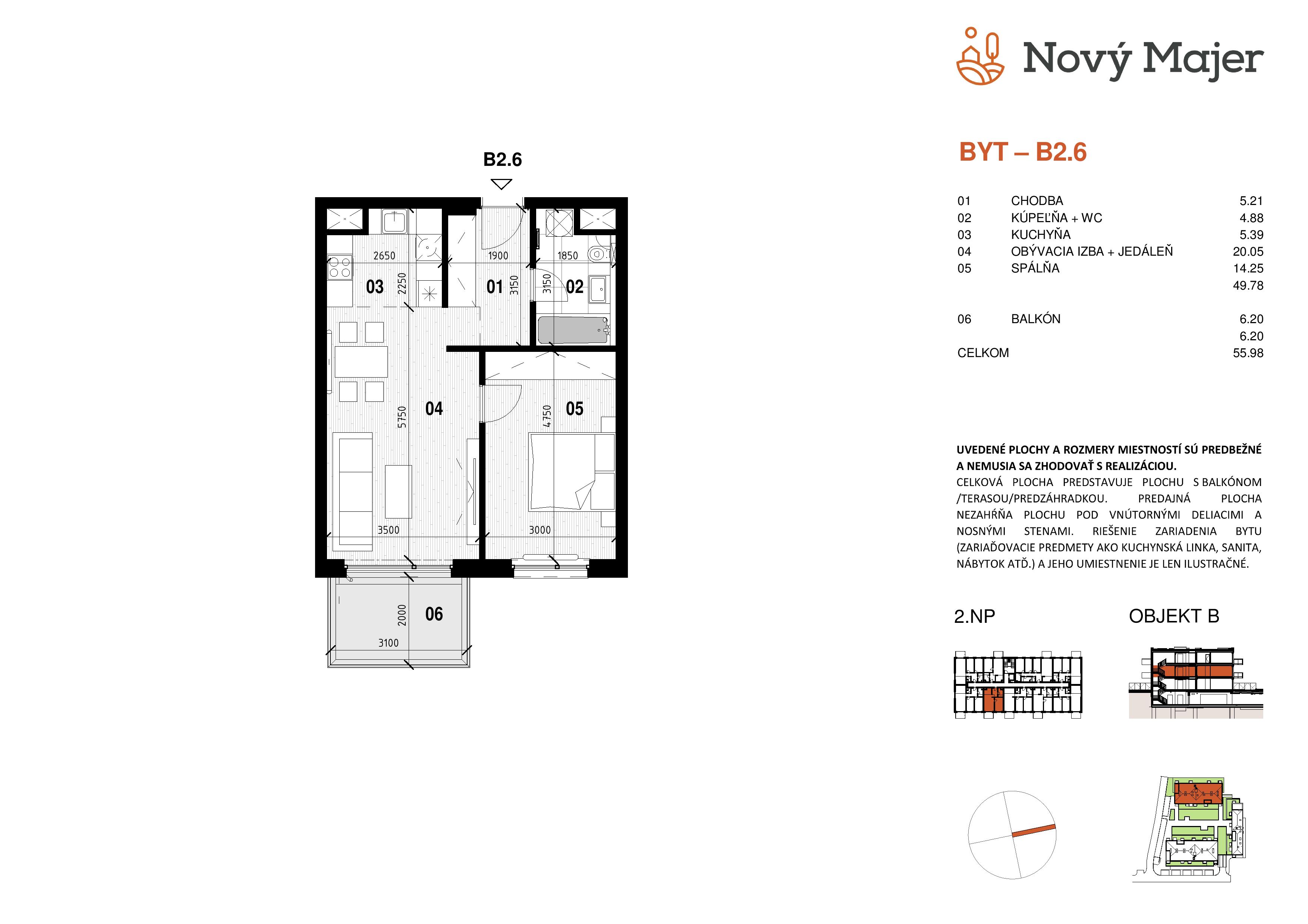 Nový Majer - B2.6 - Pôdorys