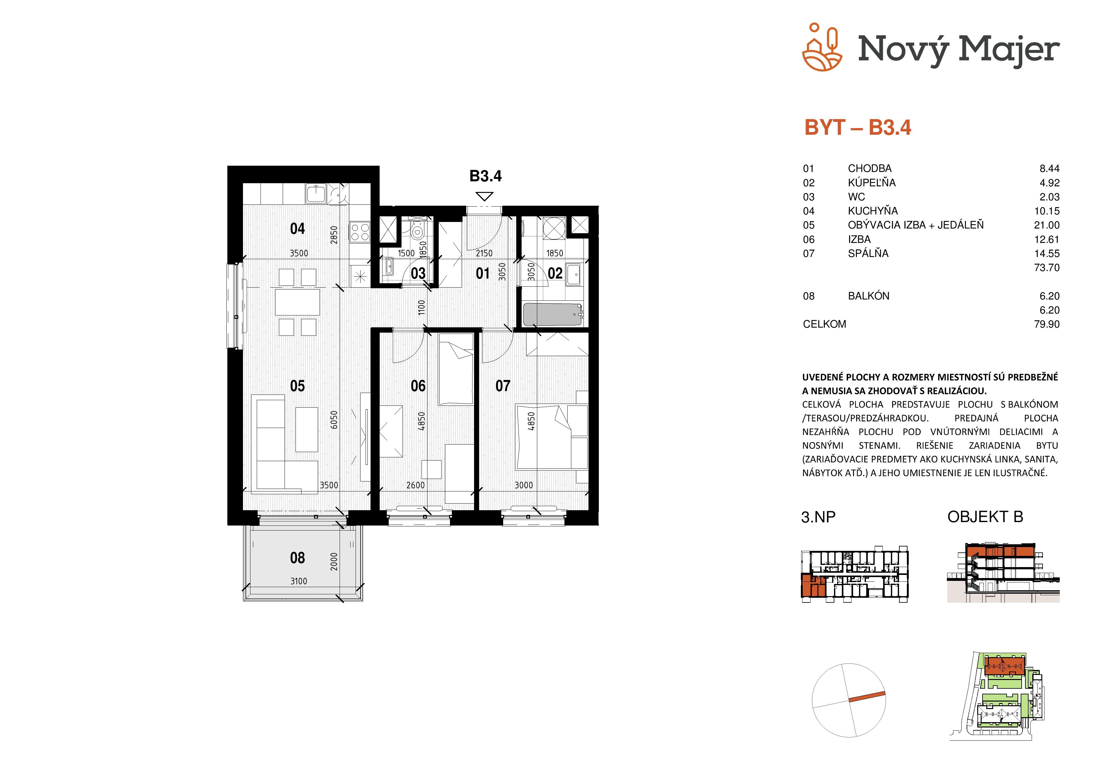 Nový Majer - B3.4 - Pôdorys