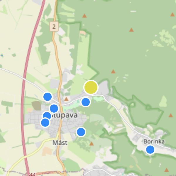 Rezidencia TRI DUBY - map
