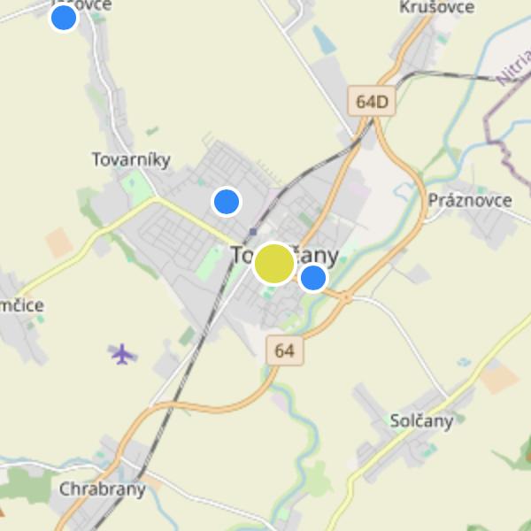 Moyzesova residence - map
