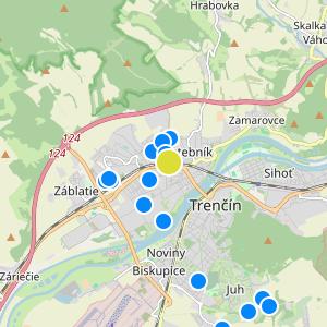 Dve Veže - map
