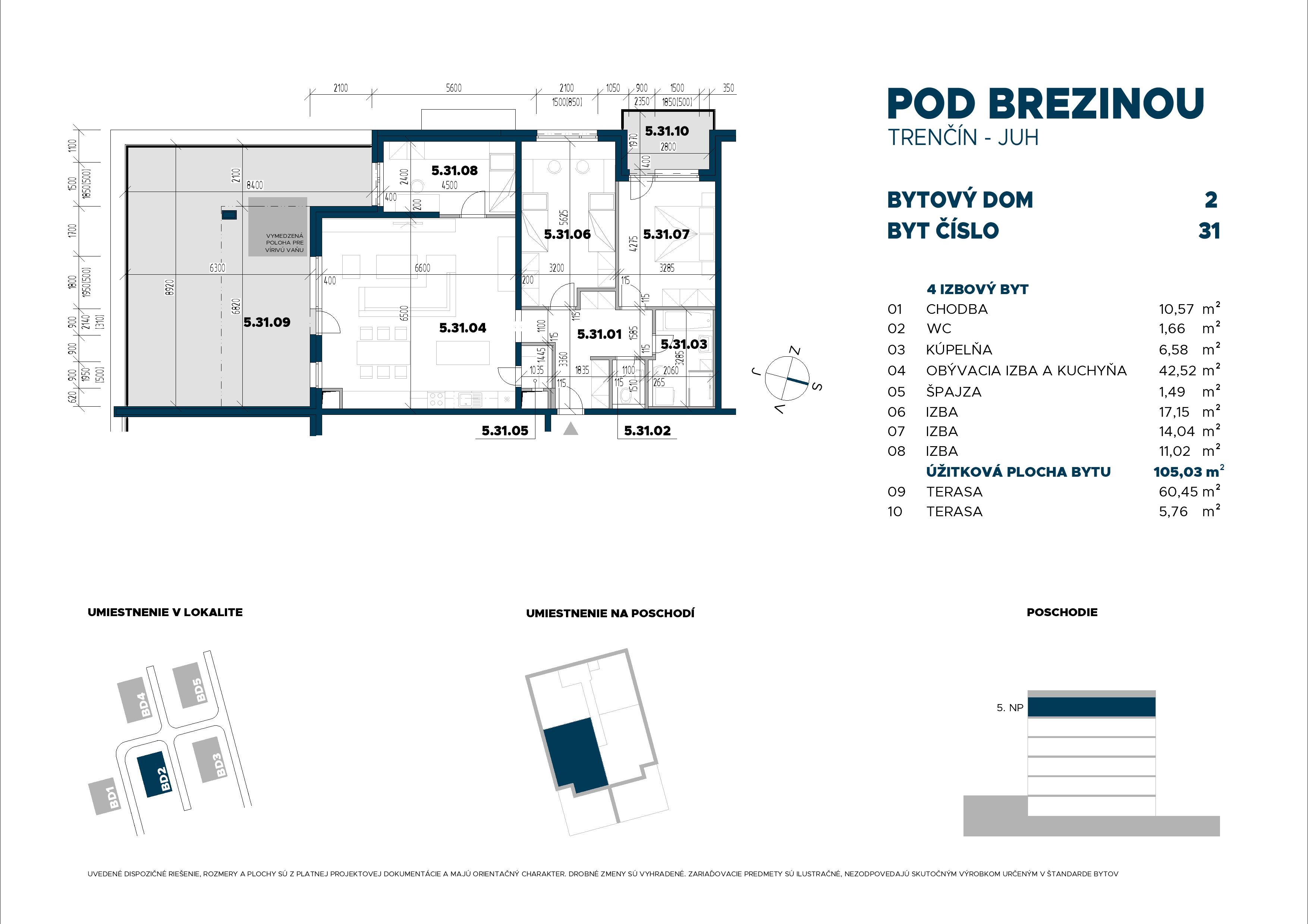 Pod Brezinou - 31 - Pôdorys