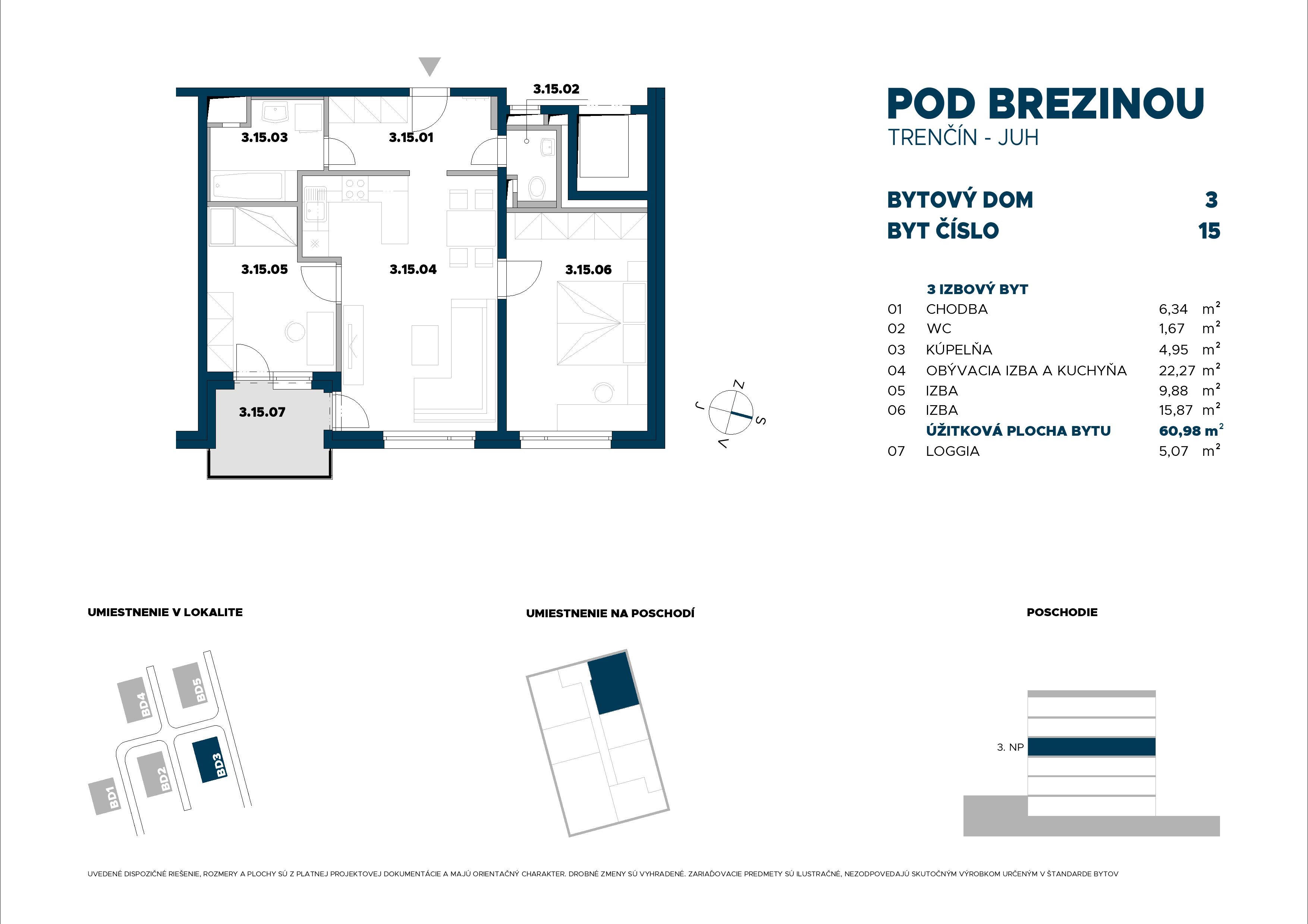 Pod Brezinou - 15 - Pôdorys