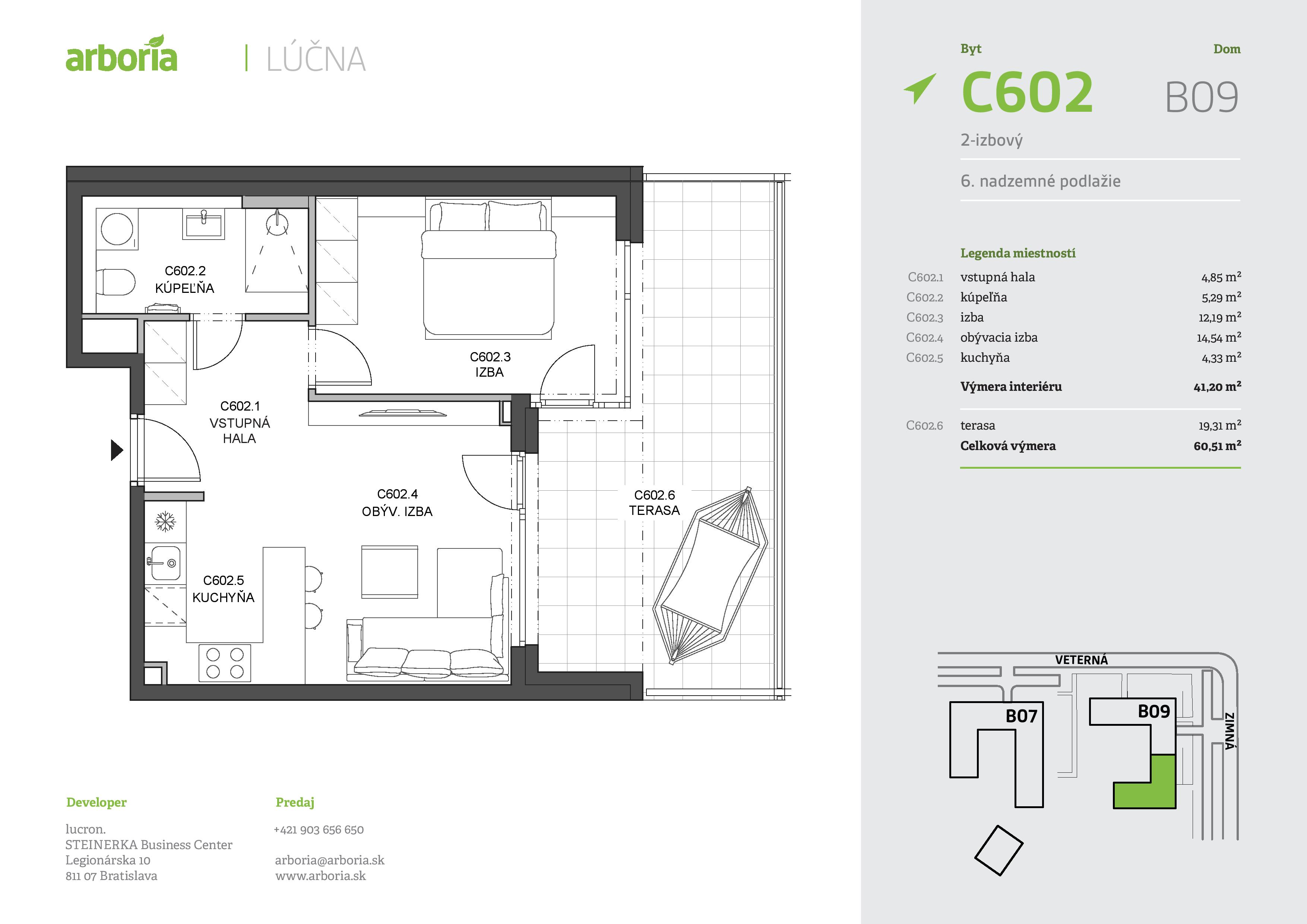 Arboria - C602 - Pôdorys